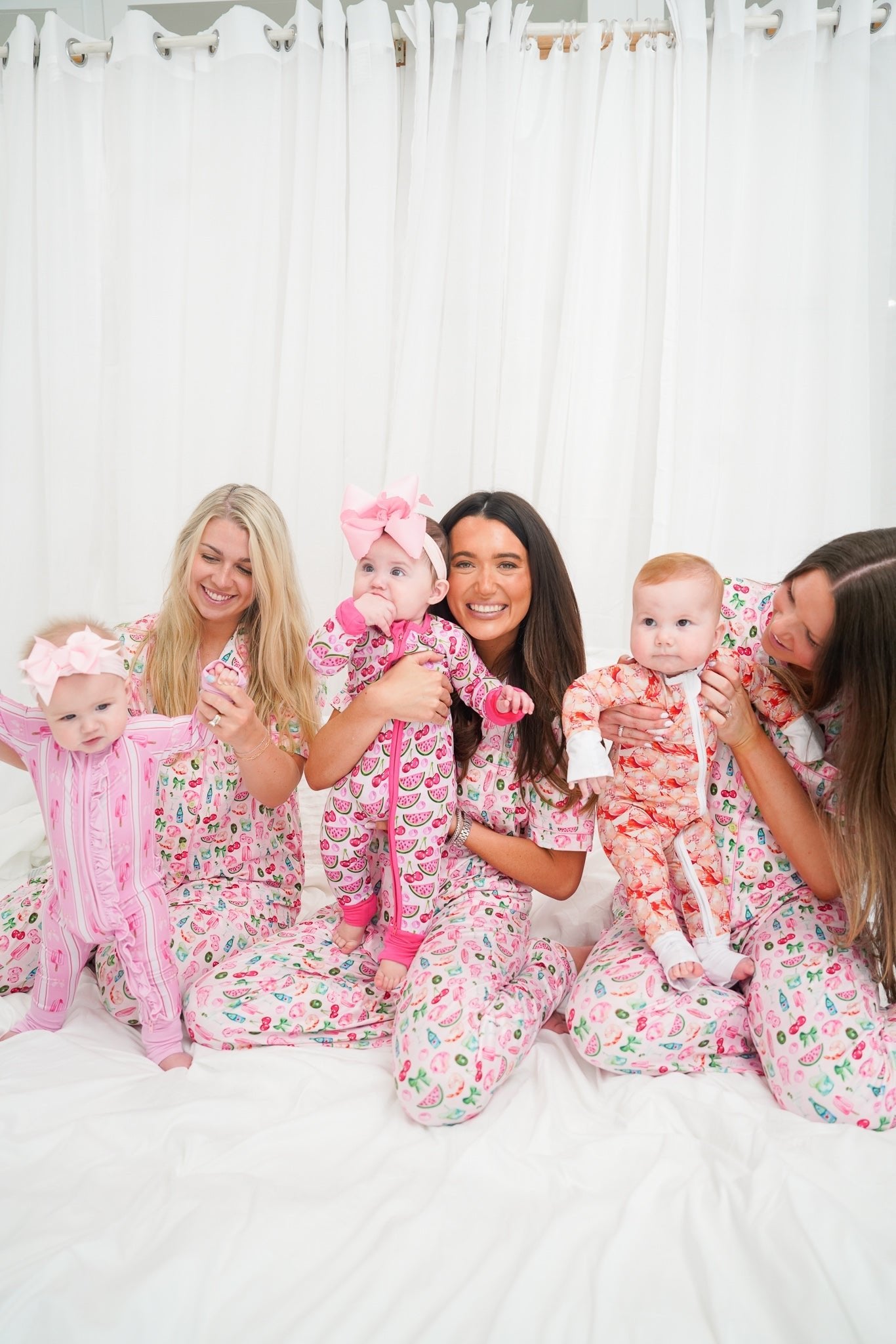 KenzKustomz Pink Summer Spritz - Short Sleeve + Pant Pajama Set