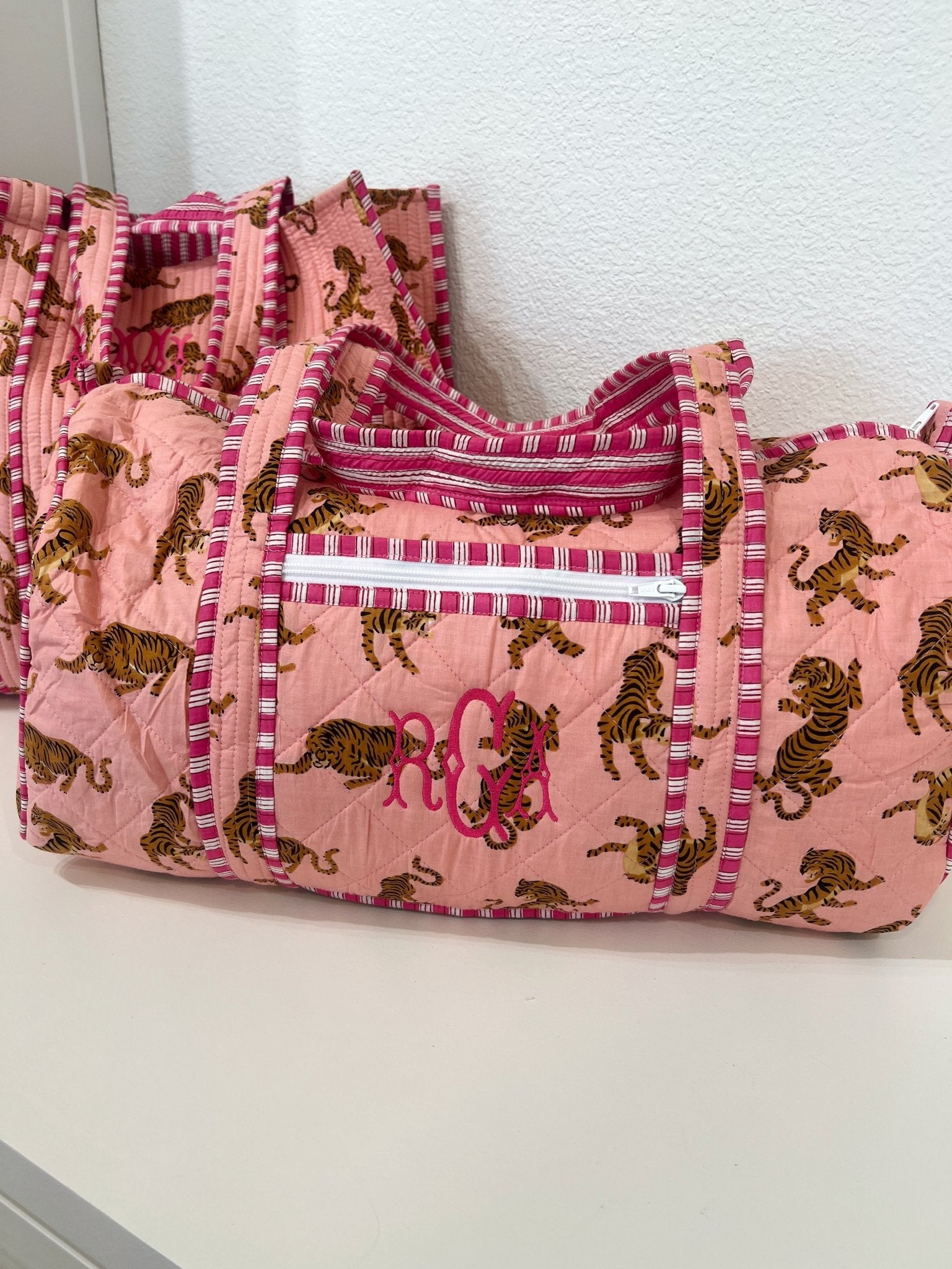 KenzKustomz Quilted Block - Print Duffel Bag