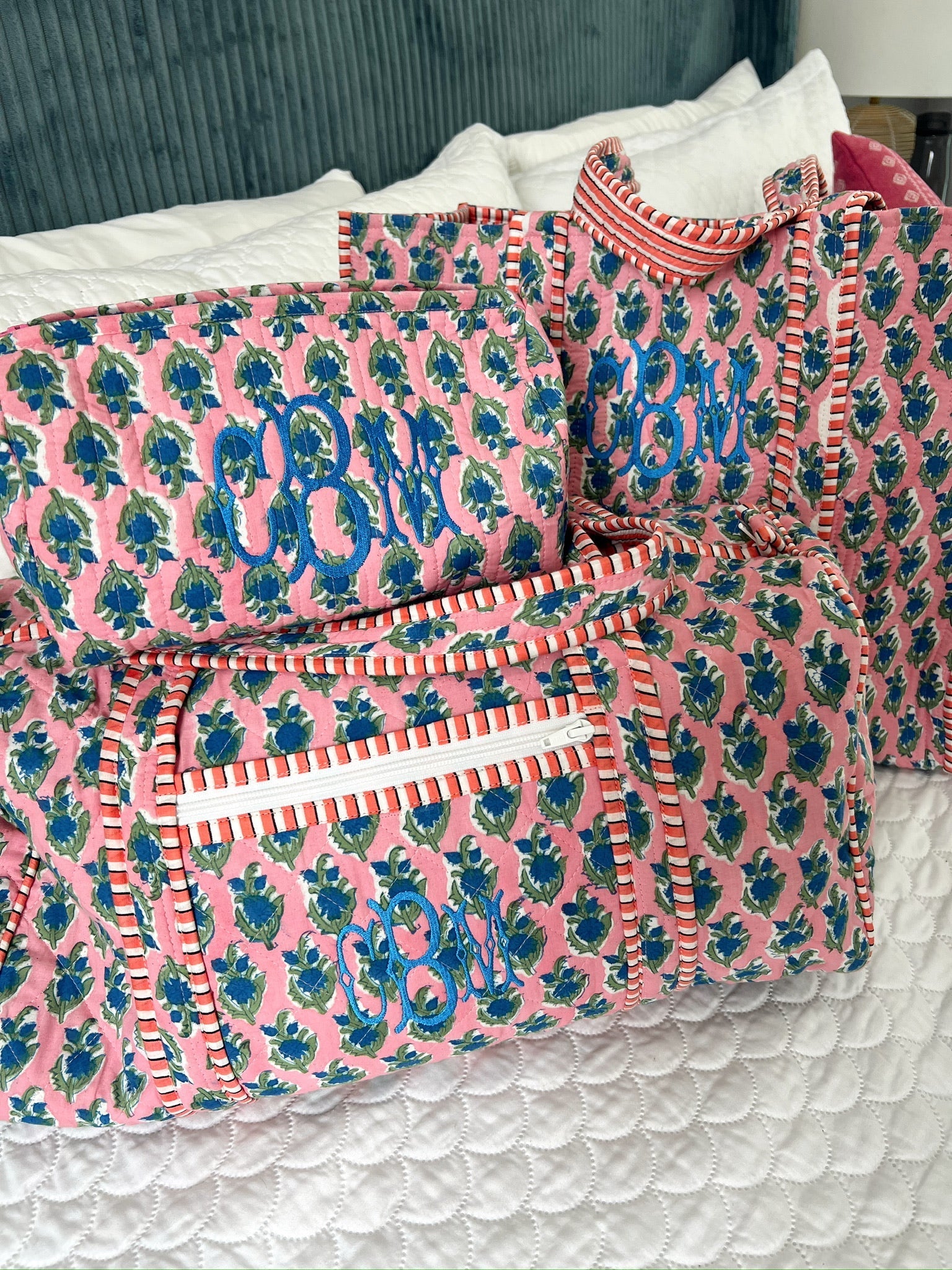 KenzKustomz Quilted Block - Print Duffel Bag
