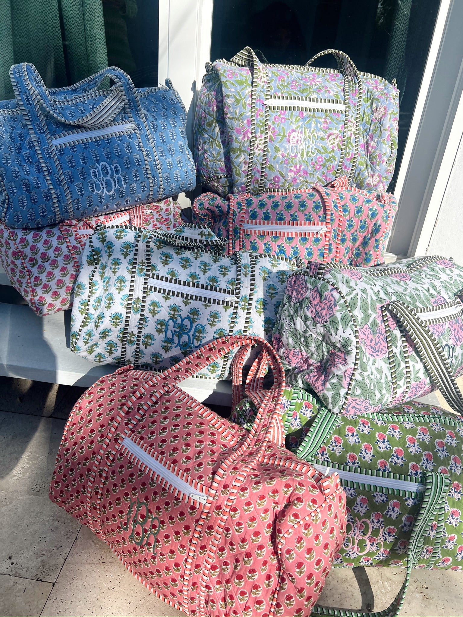 KenzKustomz Quilted Block - Print Duffel Bag