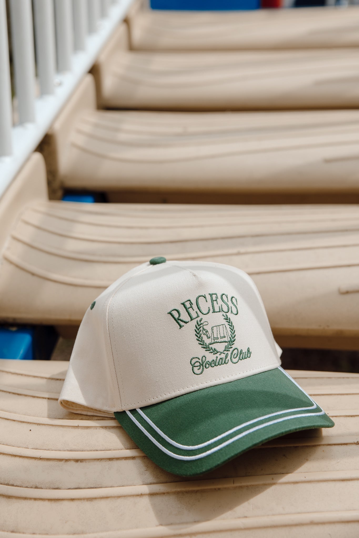 KenzKustomz Recess Social Club - Green Vintage Trucker Hat