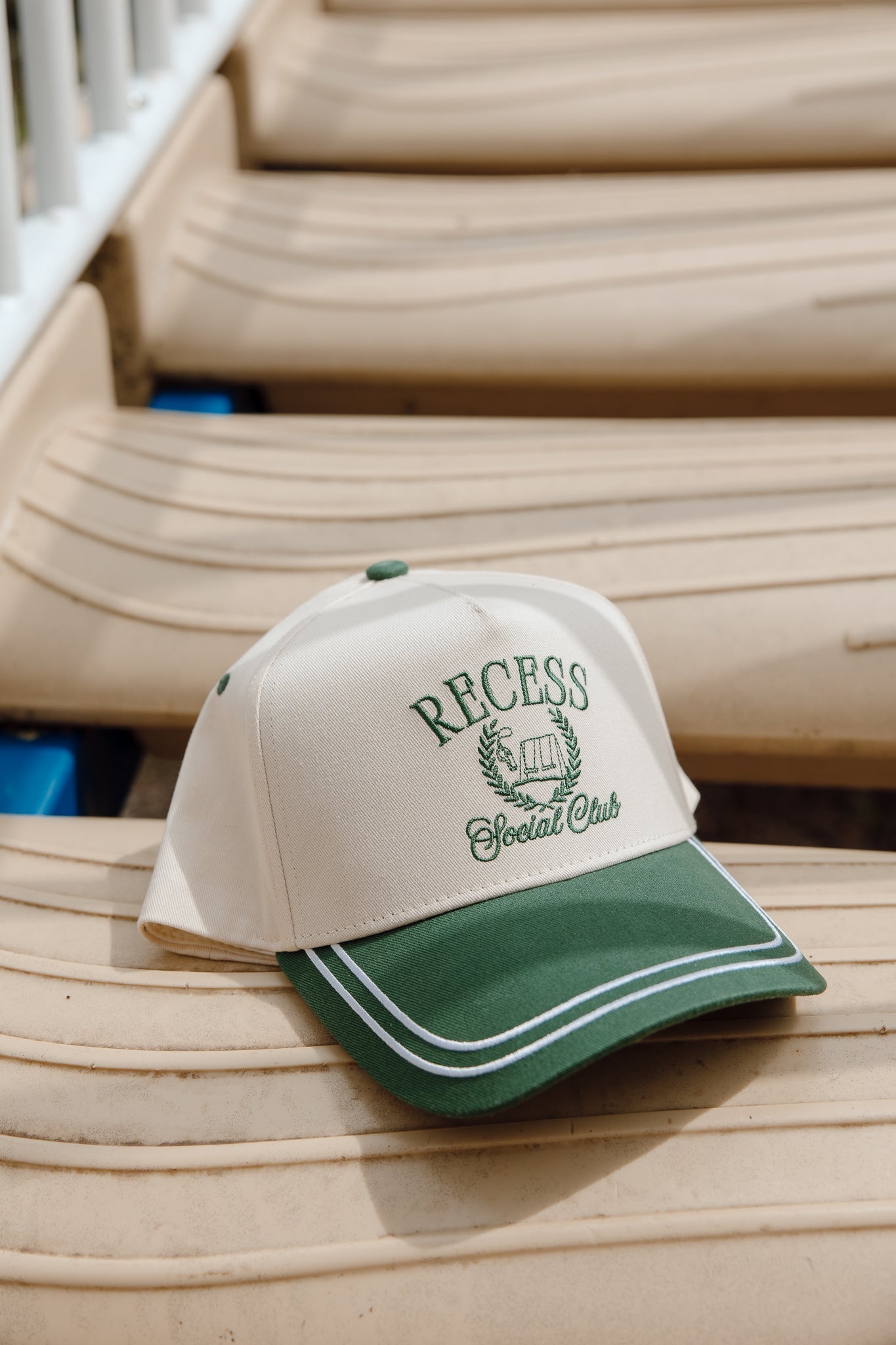 KenzKustomz Recess Social Club - Green Vintage Trucker Hat