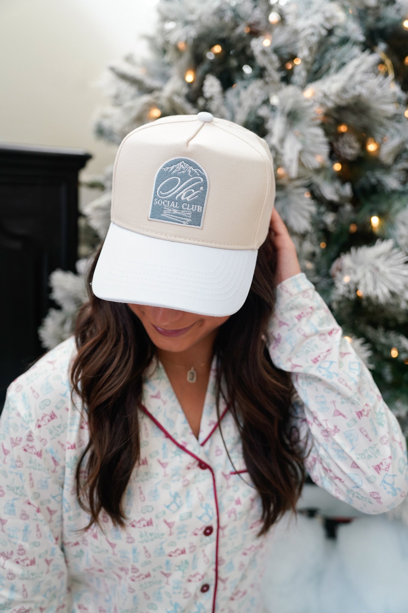 KenzKustomz Ski Club - White Vintage Trucker Hat
