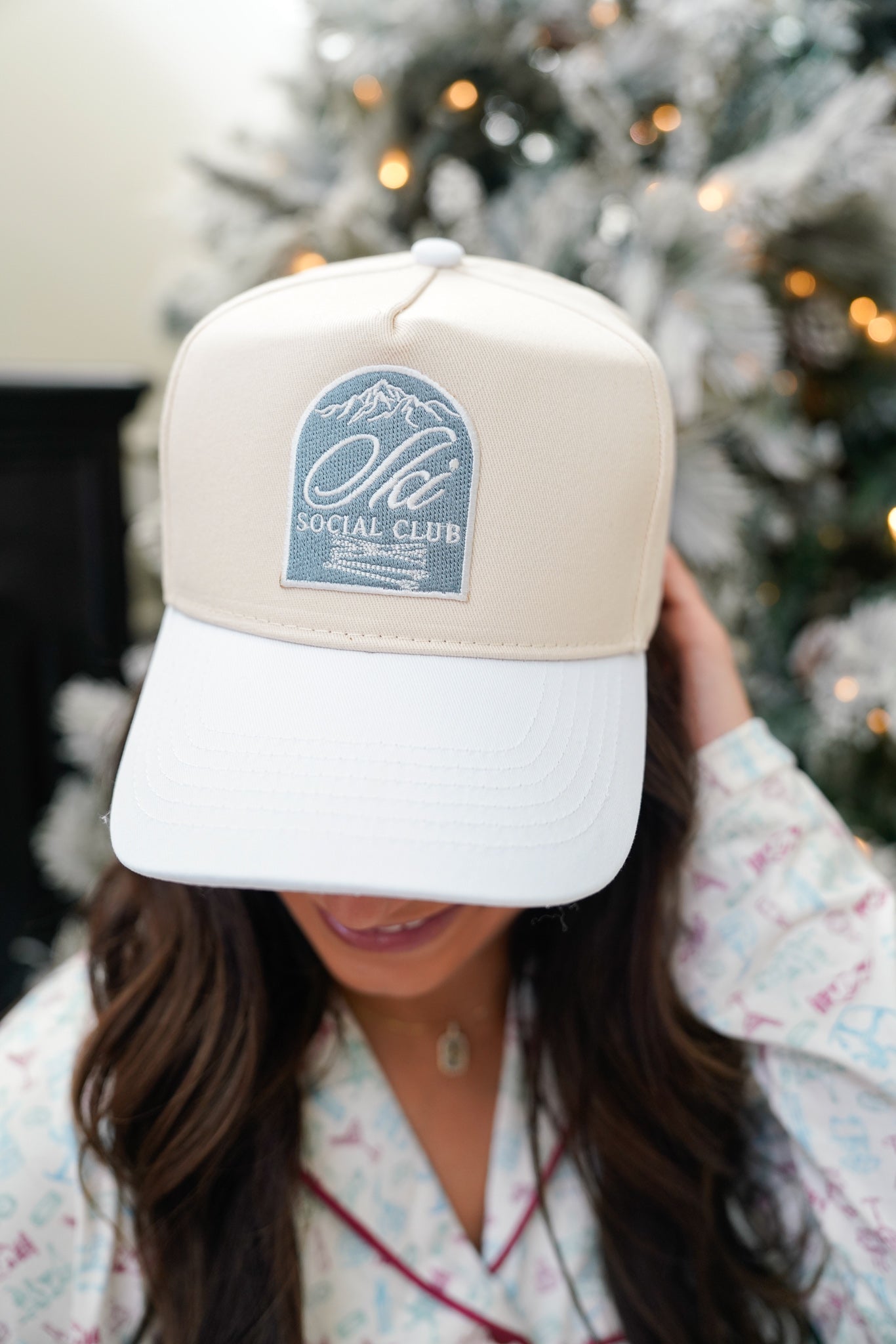 KenzKustomz Ski Club - White Vintage Trucker Hat