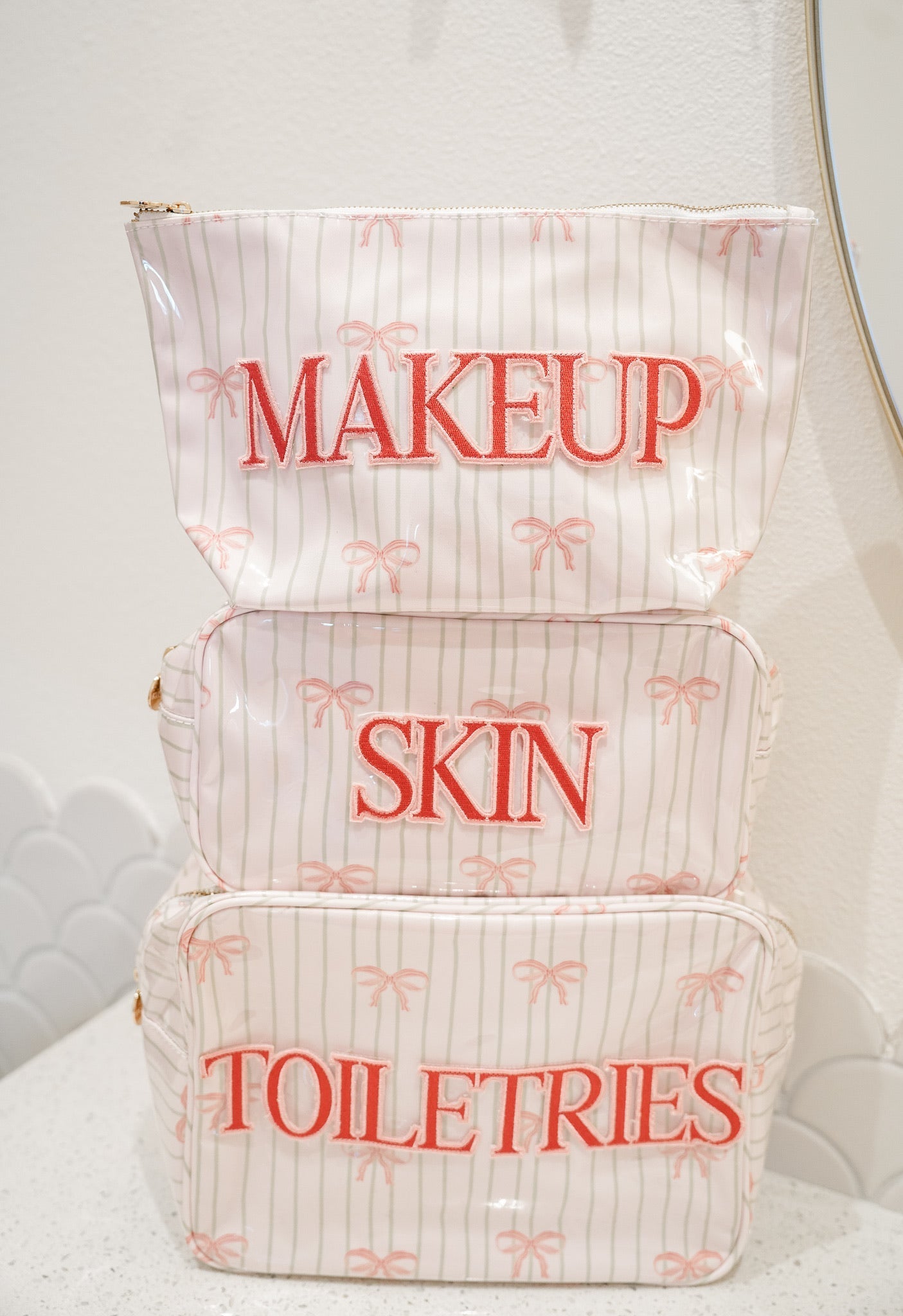 KenzKustomz Skin - Pink Ribbons Clear Coat Large Bag