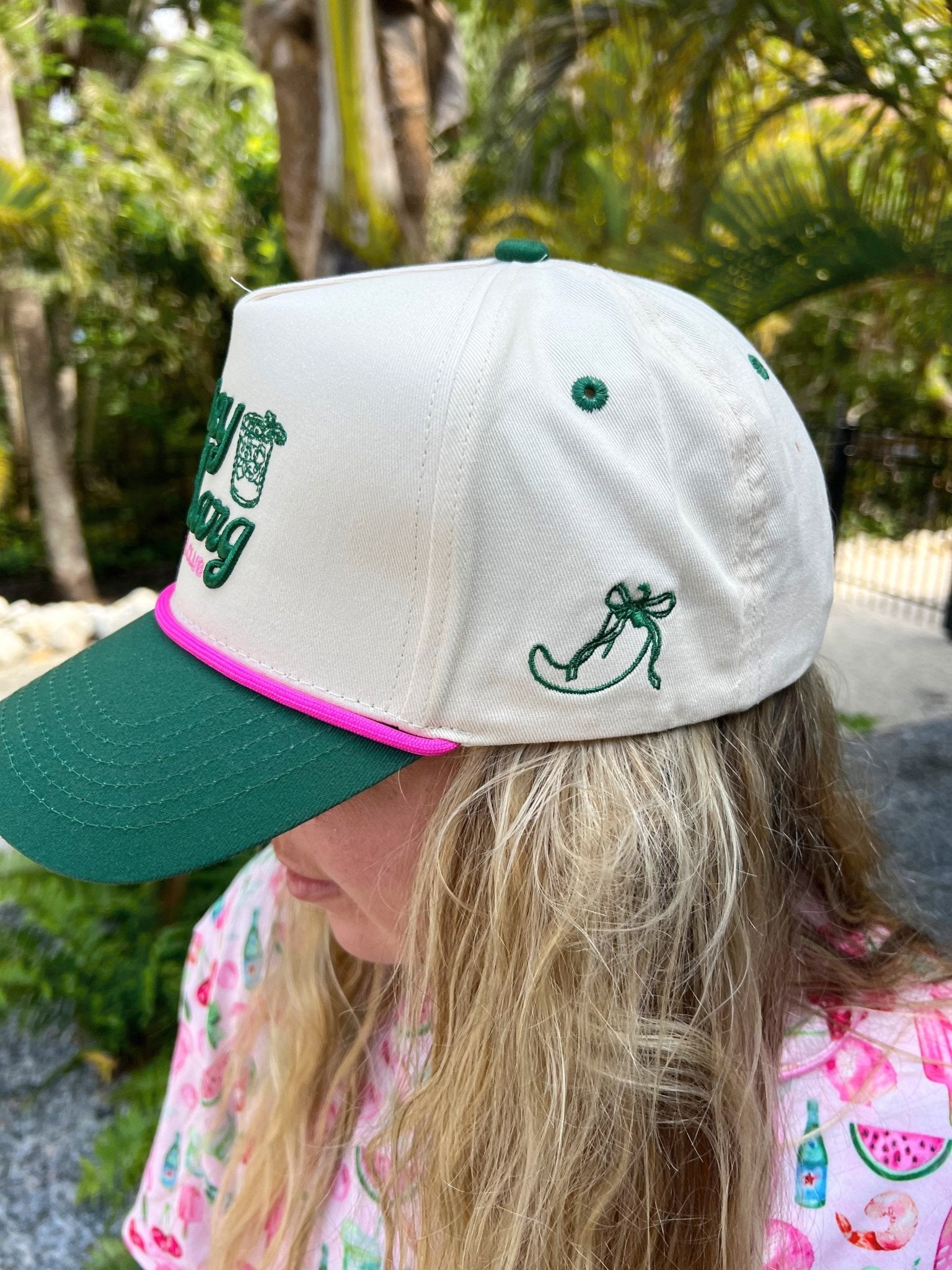 KenzKustomz Spicy Marg Social Club - Green Vintage Trucker Hat