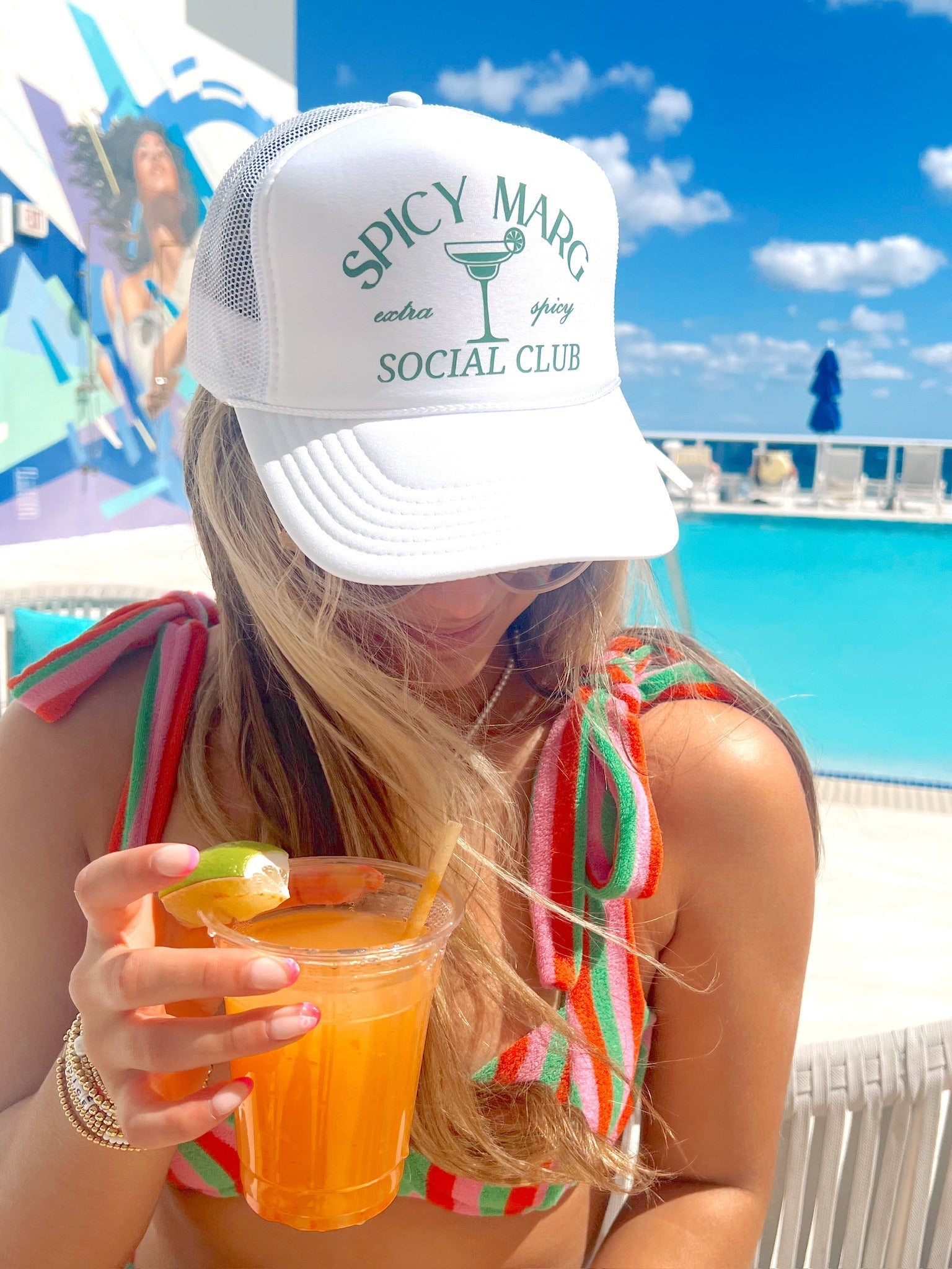 KenzKustomz Spicy Marg Social Club Trucker Hat