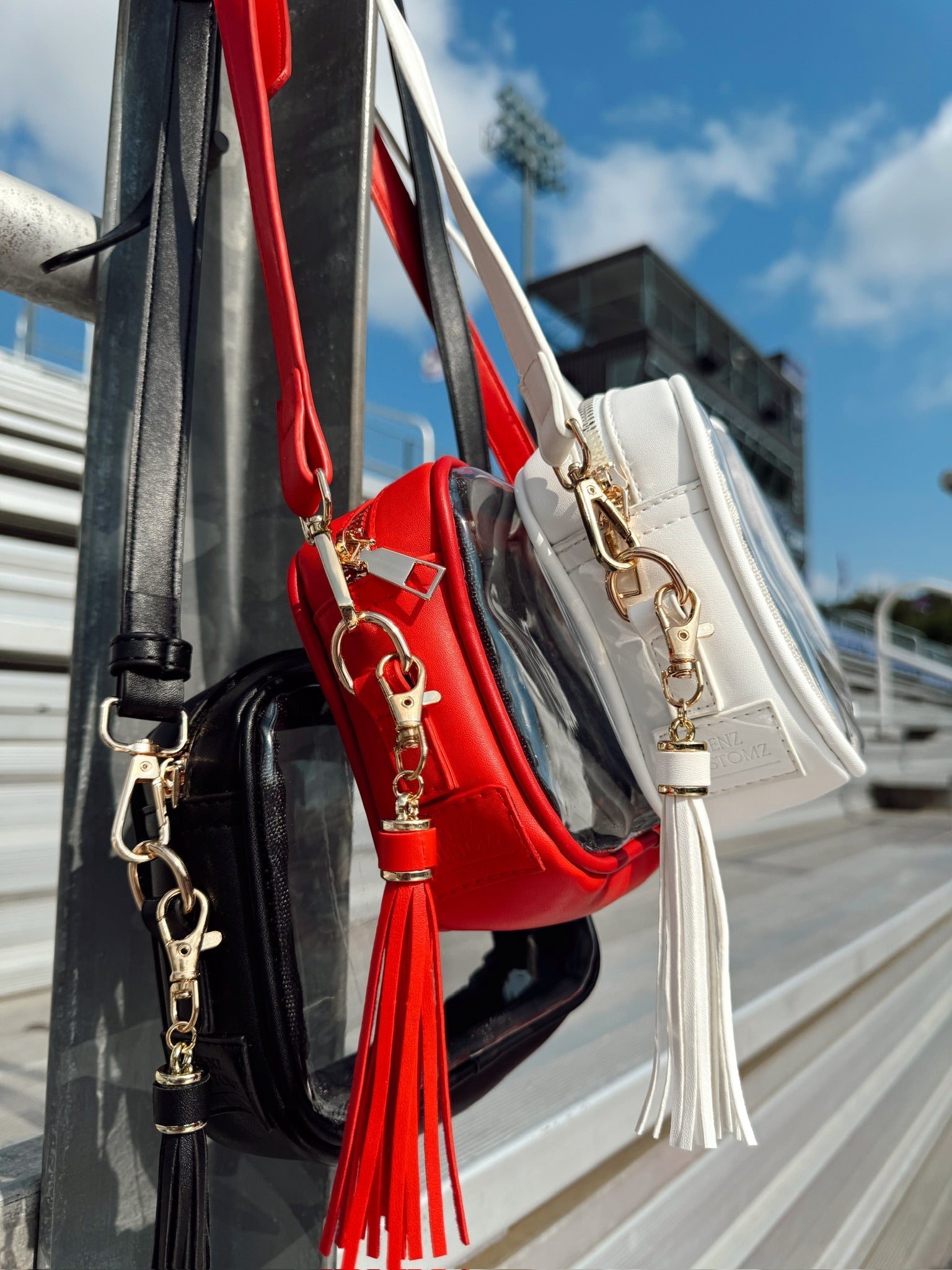 KenzKustomz Stadium Approved Clear Purse With Tassle