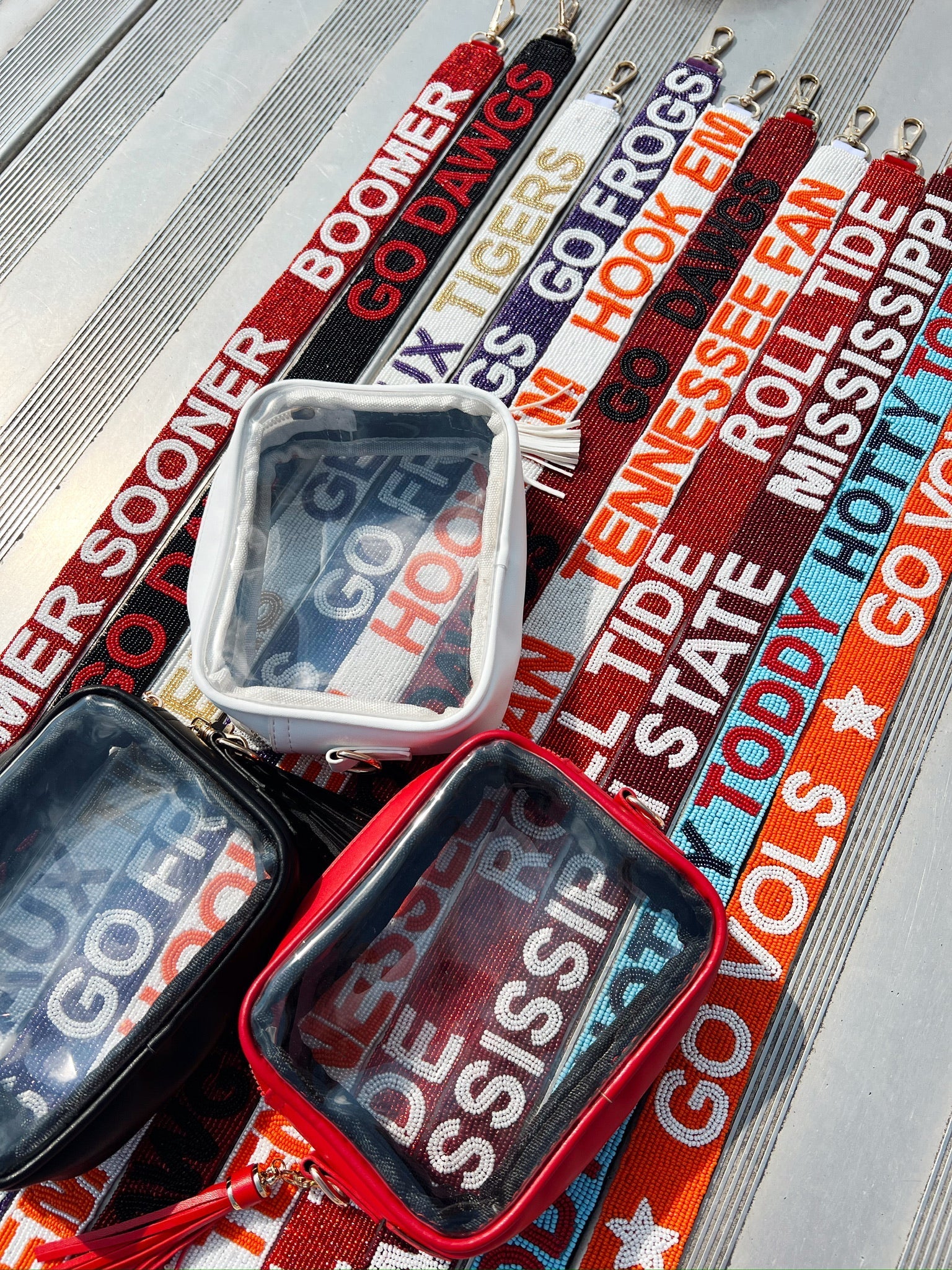 KenzKustomz Stadium Approved Clear Purse With Tassle