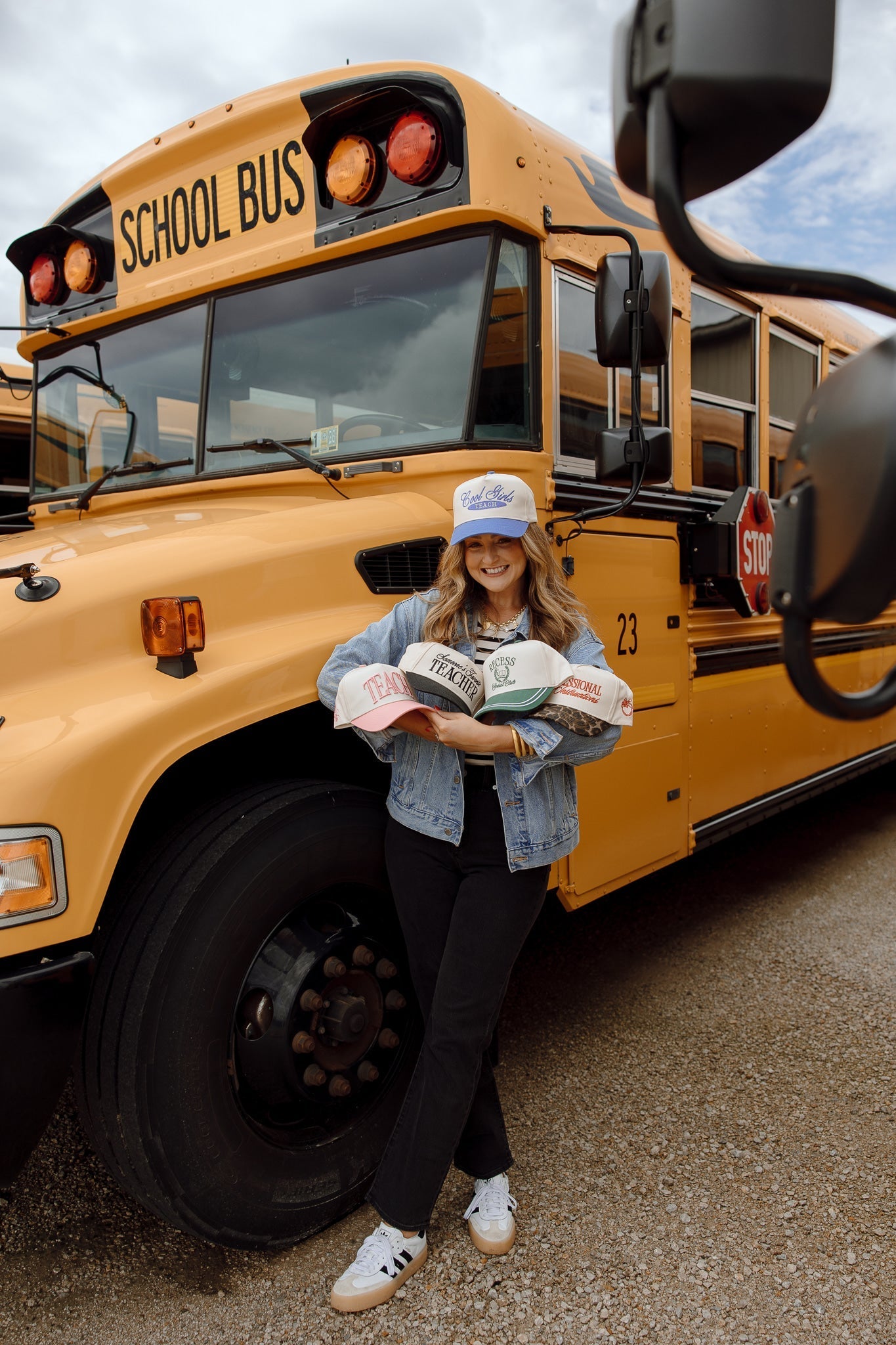 KenzKustomz TEACH - Pink Vintage Trucker Hat