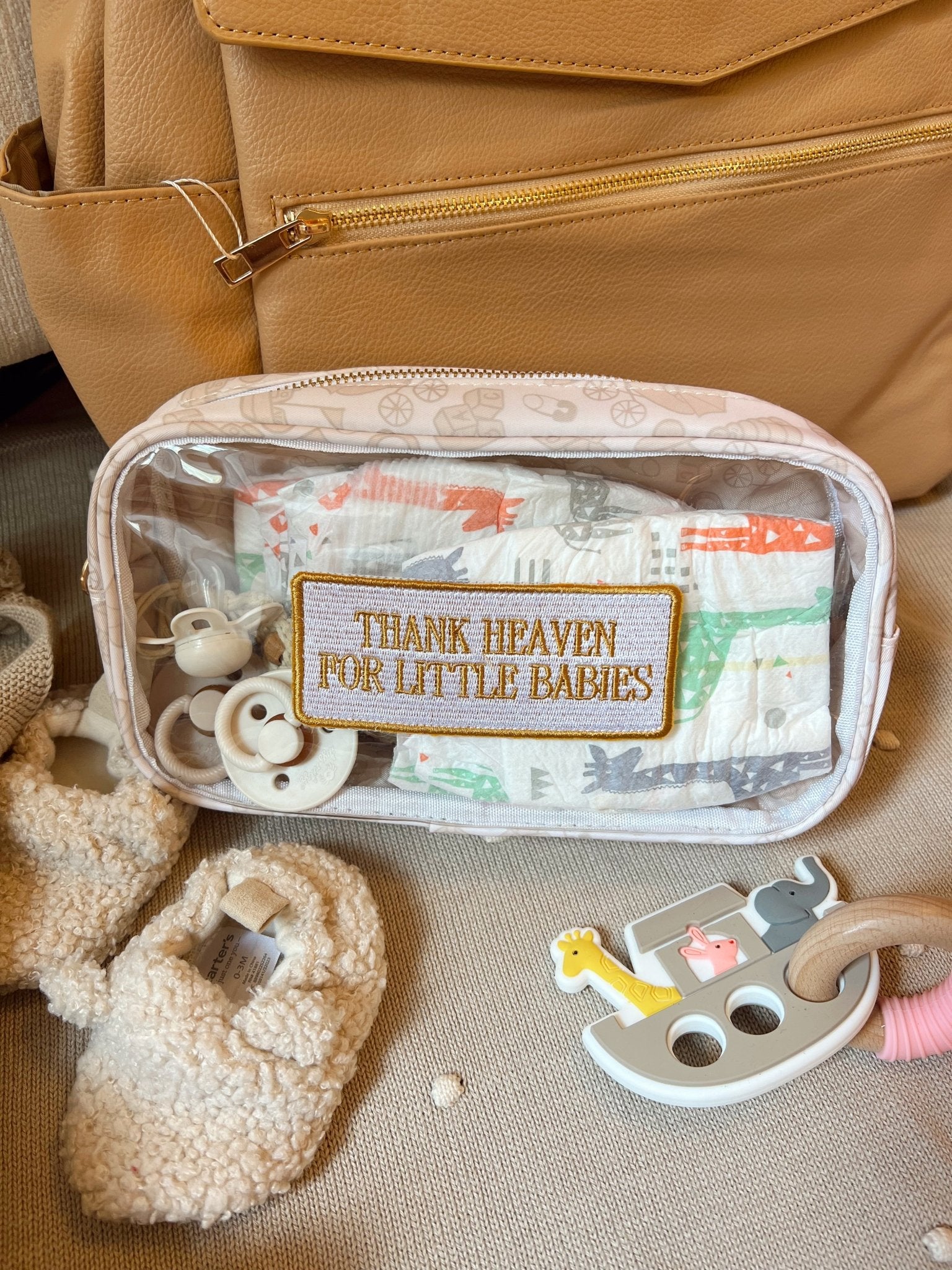KenzKustomz Thank Heaven - Medium Clear Bag