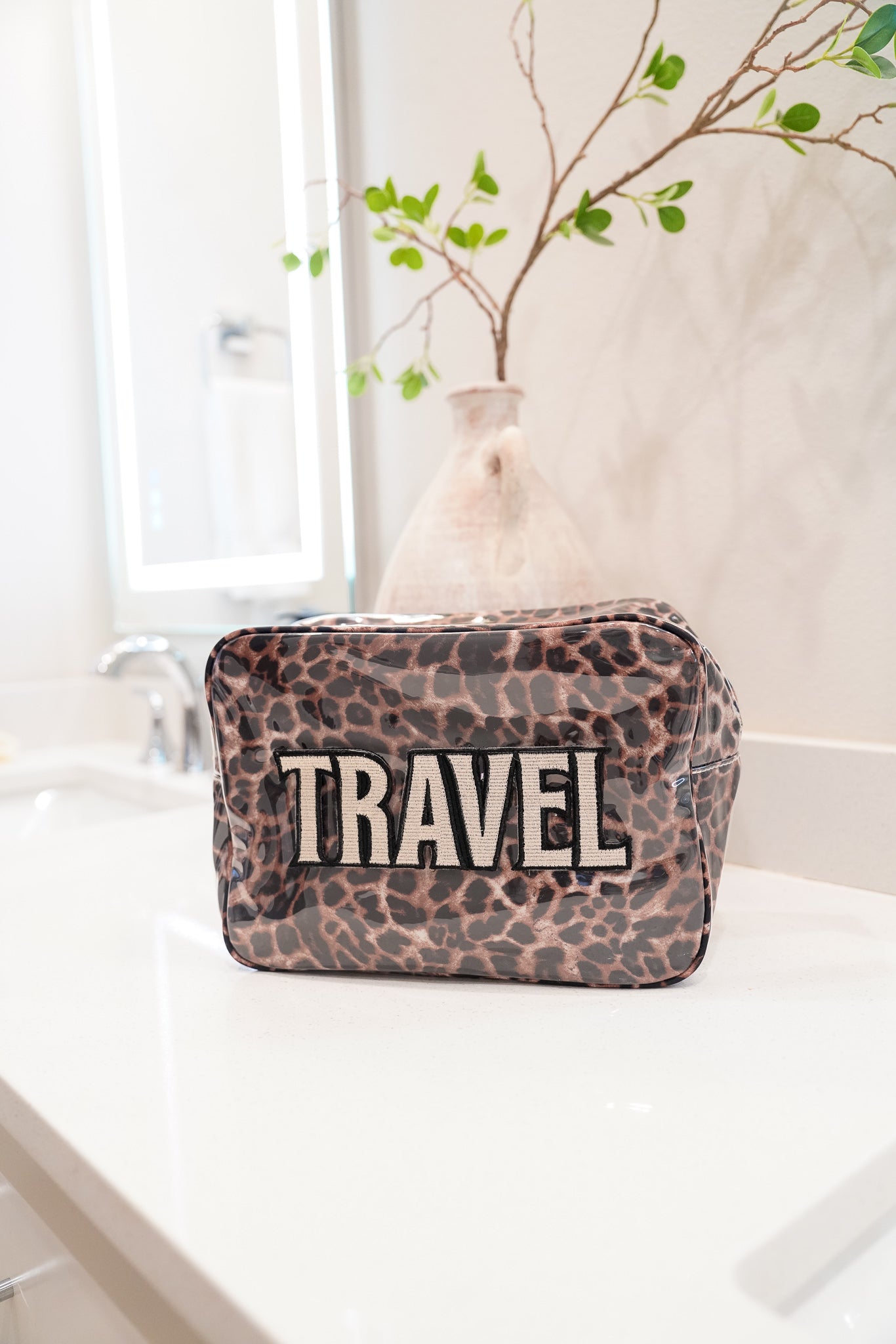KenzKustomz Travel - Leopard Clear Coat XL Bag