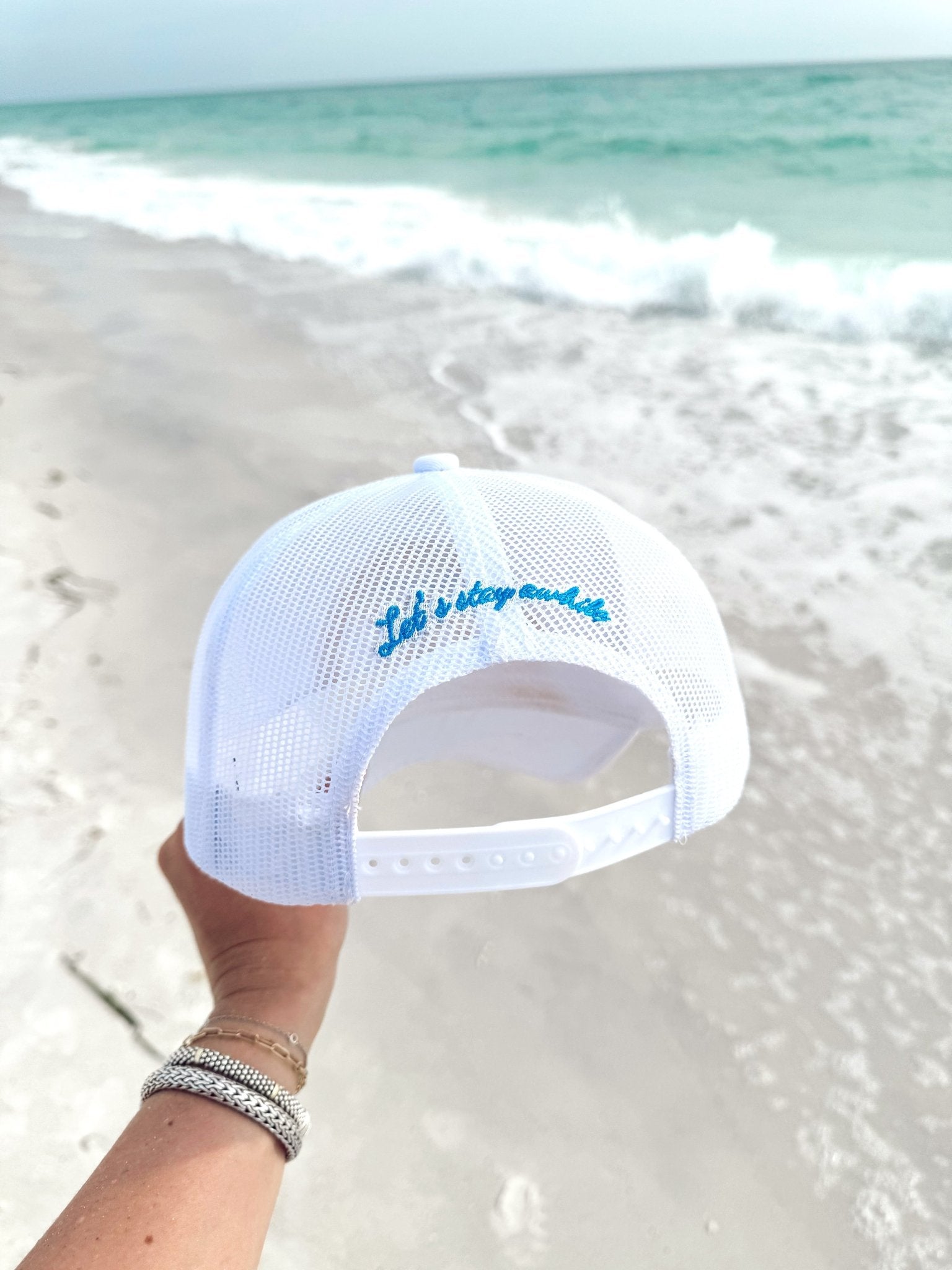 KenzKustomz Welcome to Paradise - White Vintage Trucker Hat