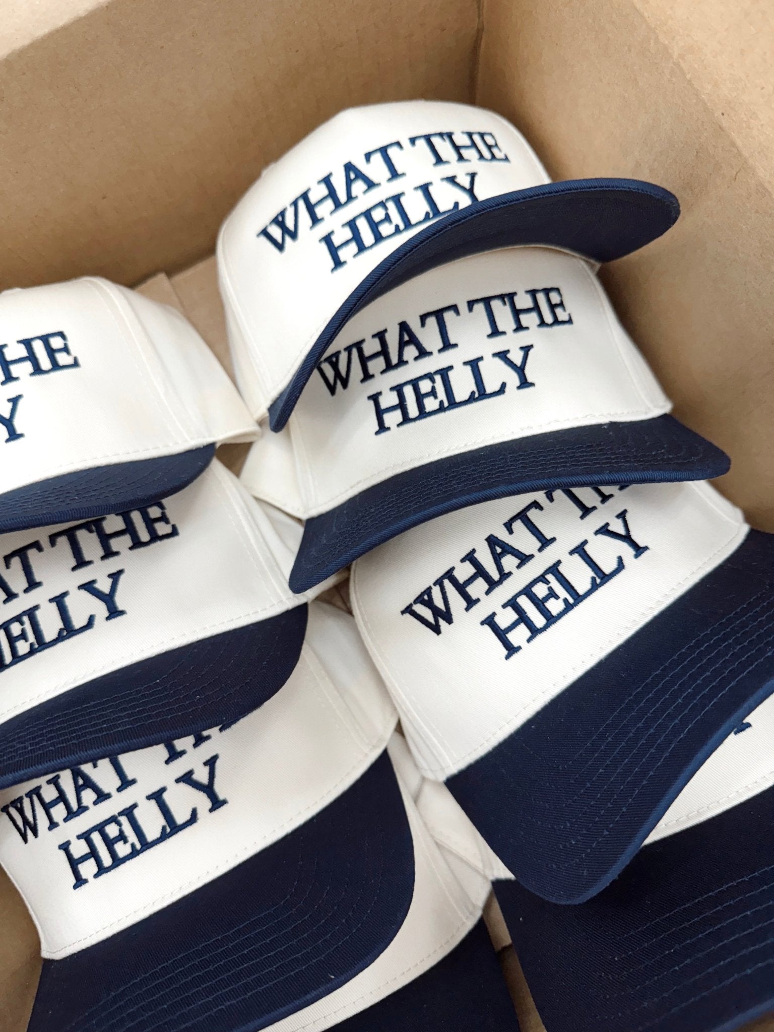 KenzKustomz What the Helly - Navy Vintage Trucker Hat