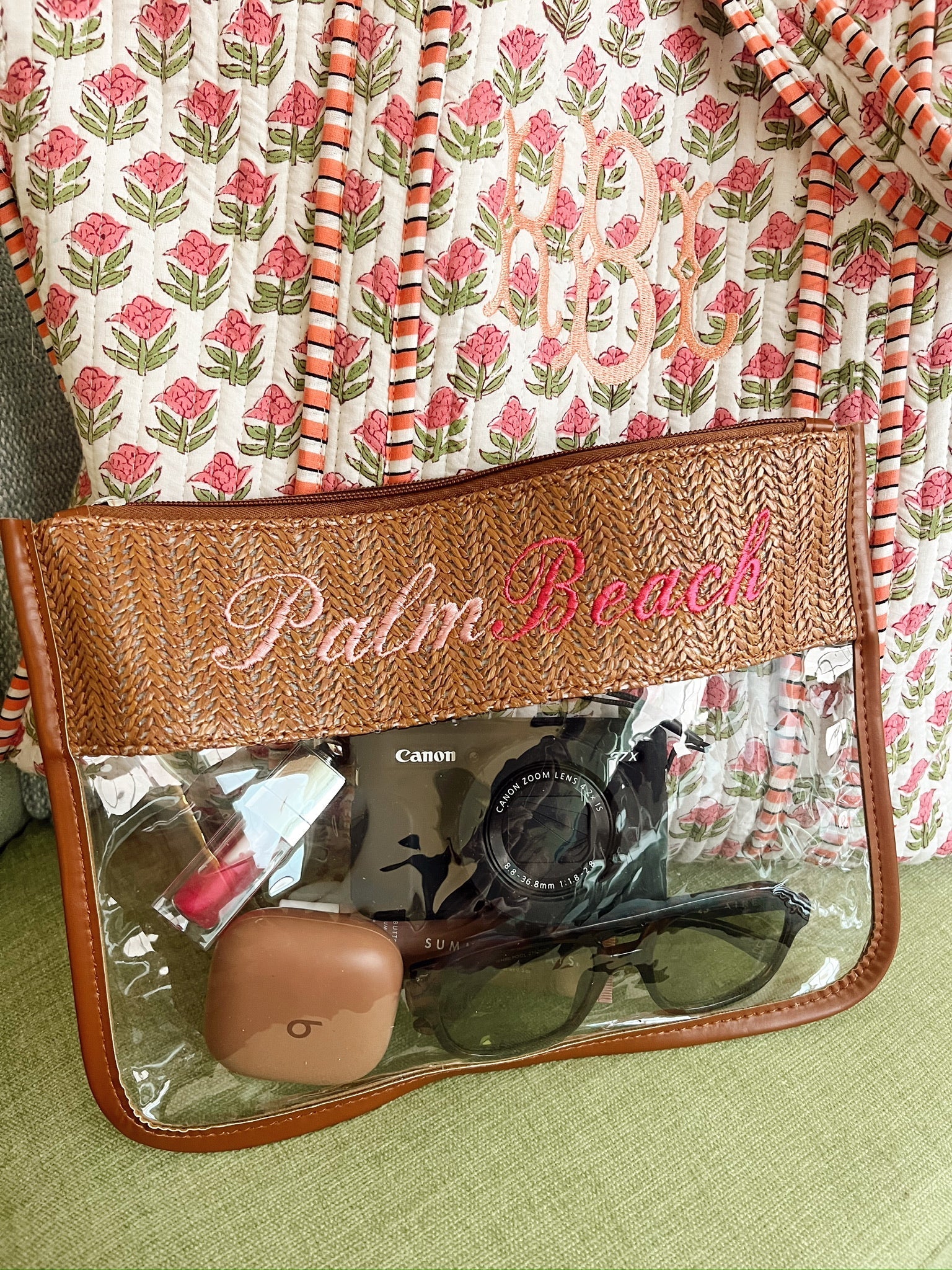 KenzKustomz Woven Clear Pouch