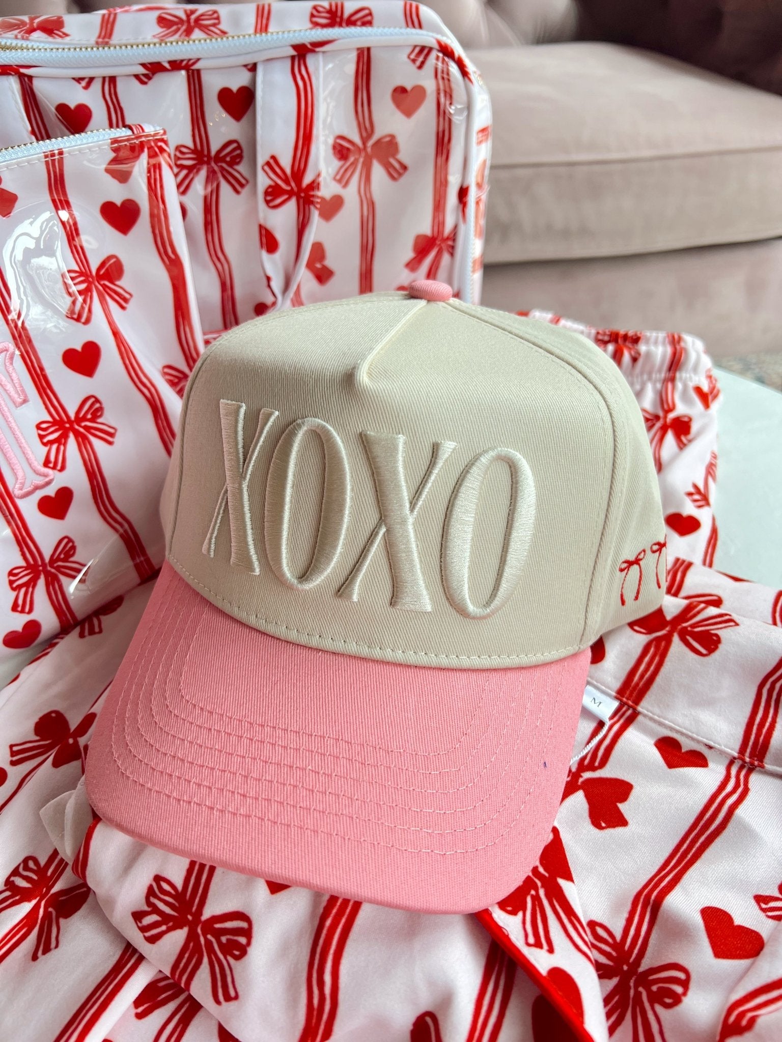 KenzKustomz XOXO - Pink Vintage Hat