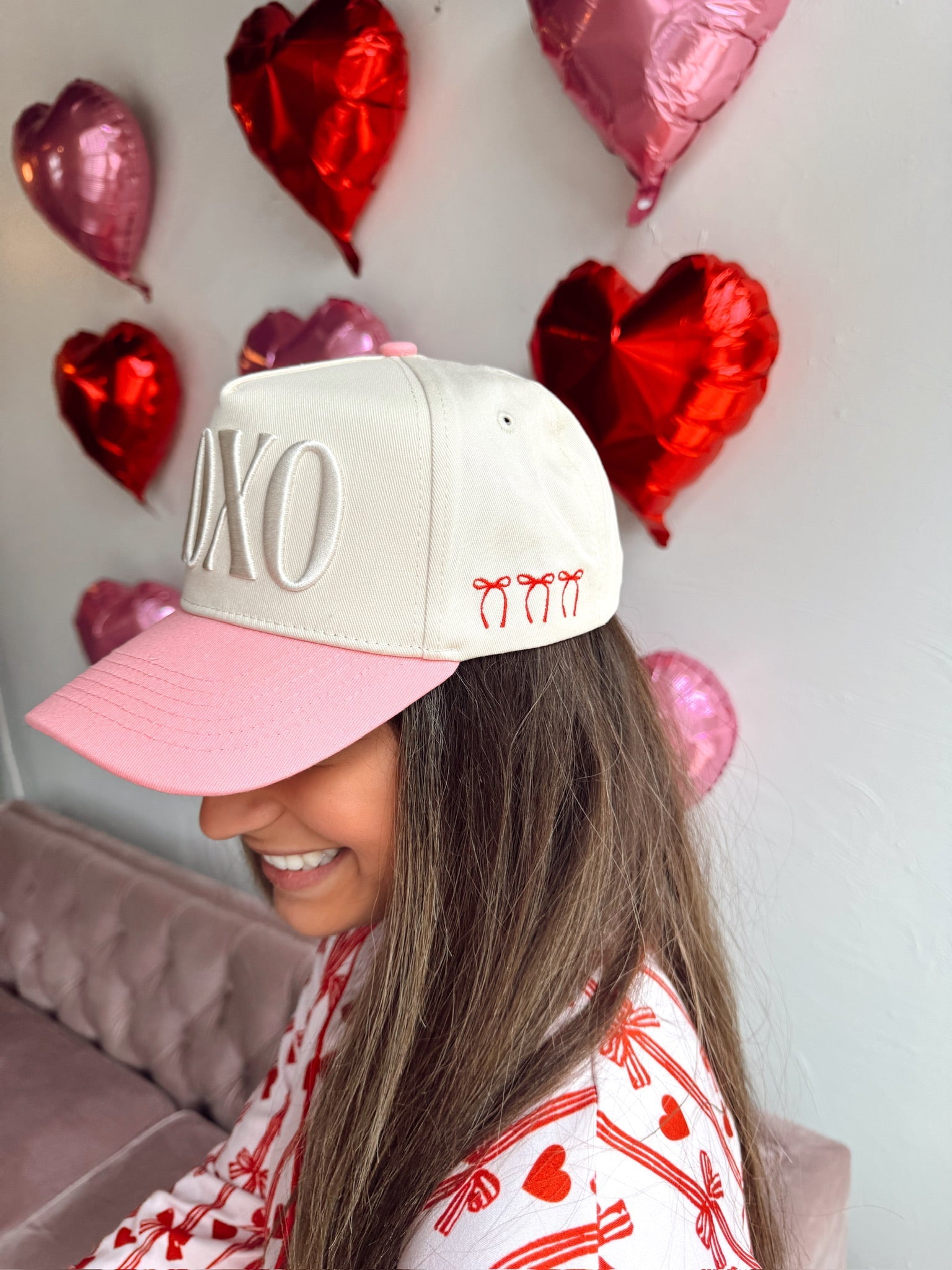 KenzKustomz XOXO - Pink Vintage Hat