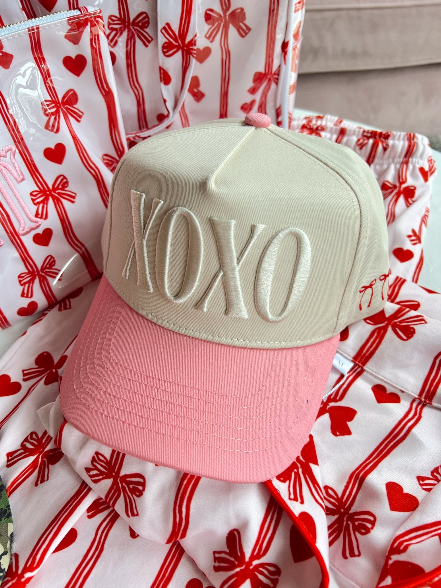 KenzKustomz XOXO - Pink Vintage Hat