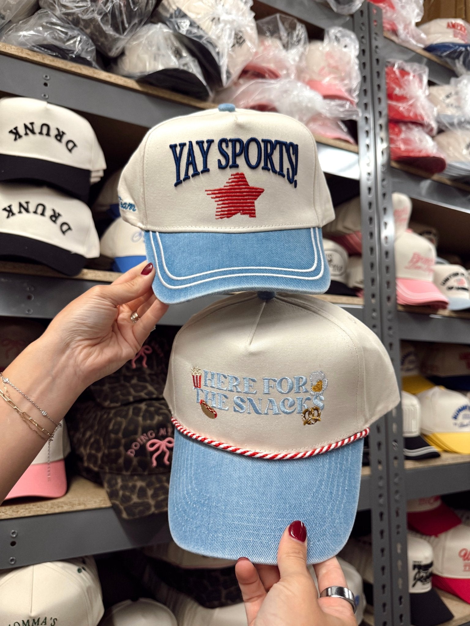 KenzKustomz Yay Sports! - Denim Vintage Trucker Hat
