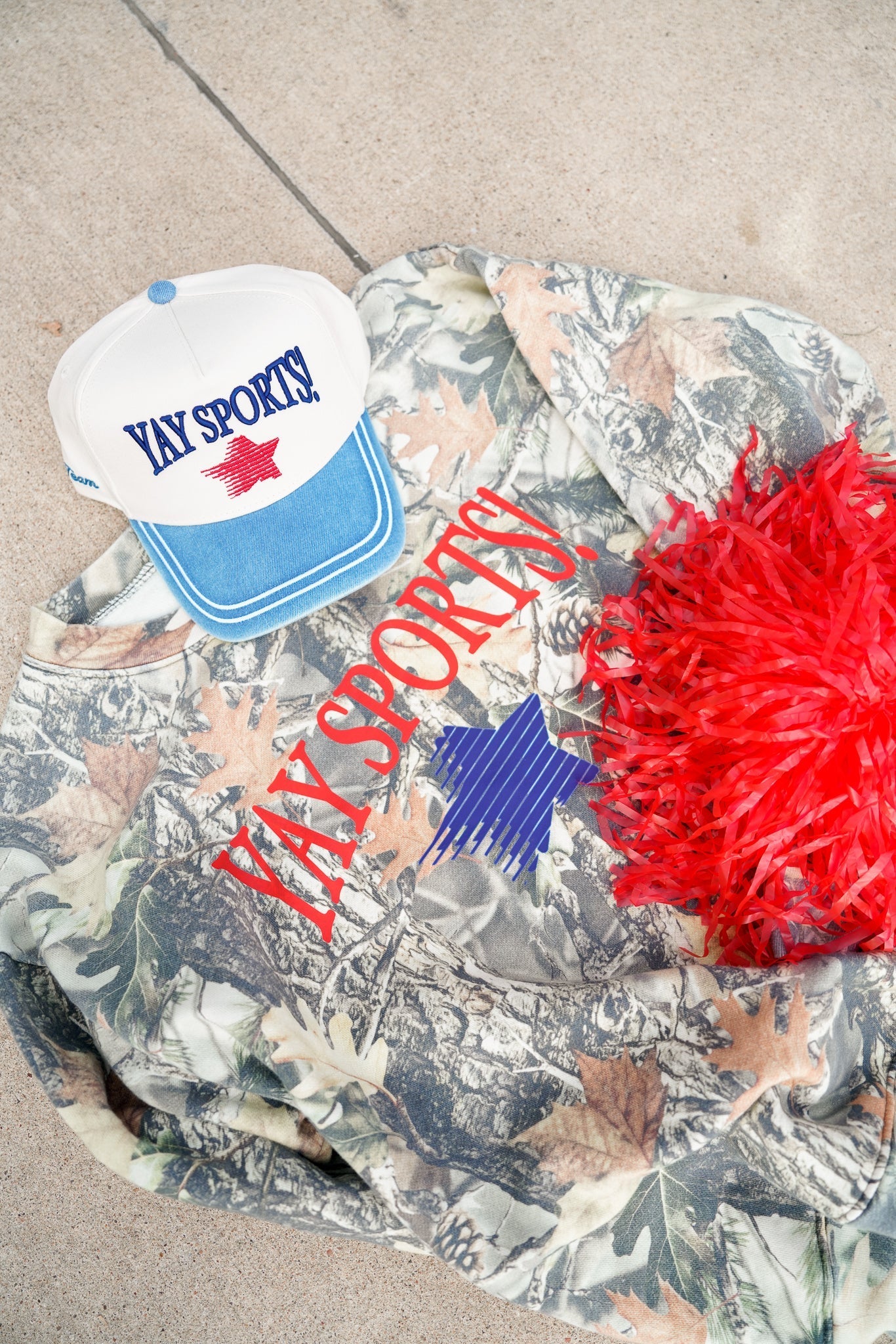 KenzKustomz Yay Sports! - Denim Vintage Trucker Hat