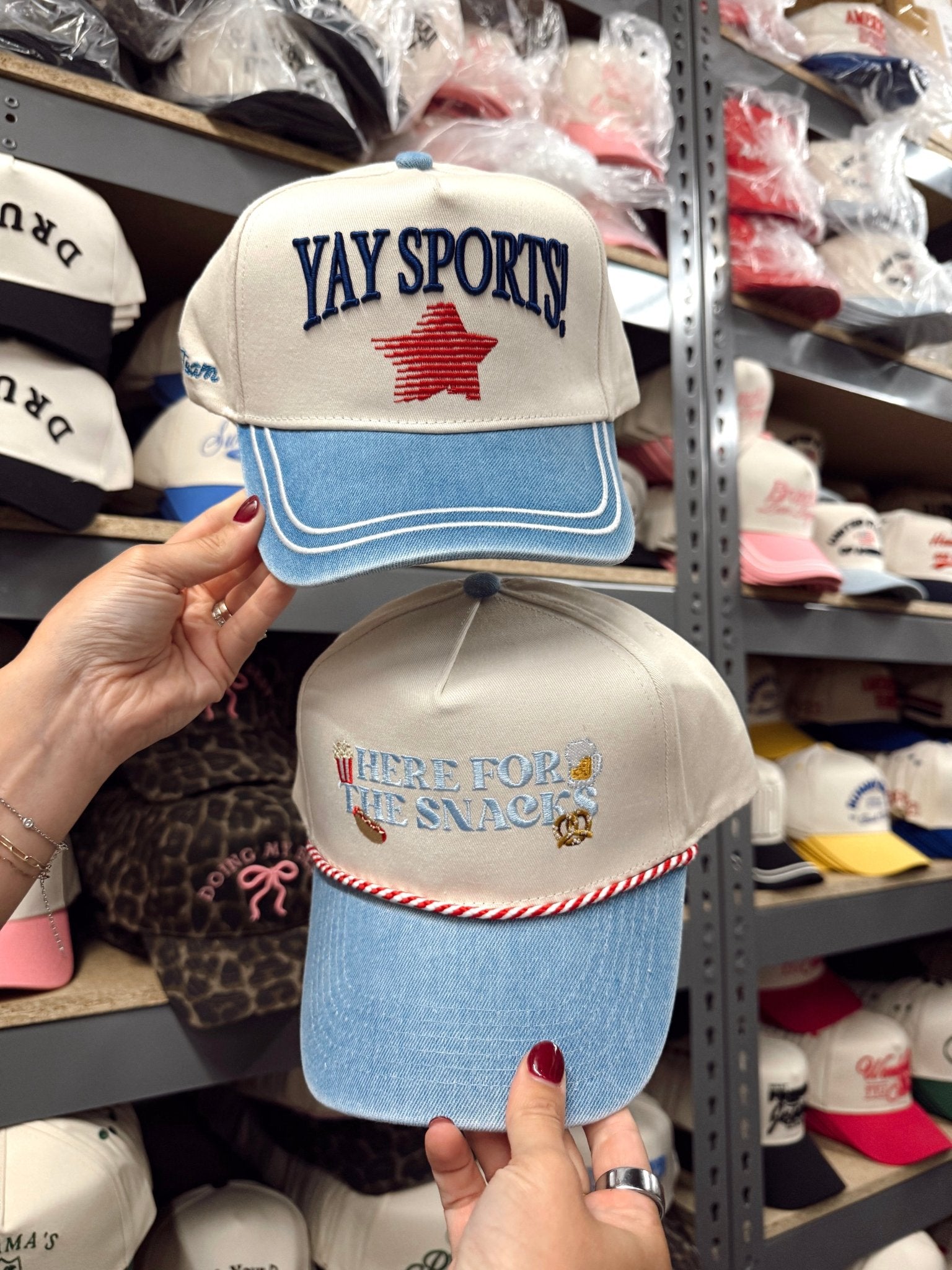 KenzKustomz Yay Sports! - Denim Vintage Trucker Hat