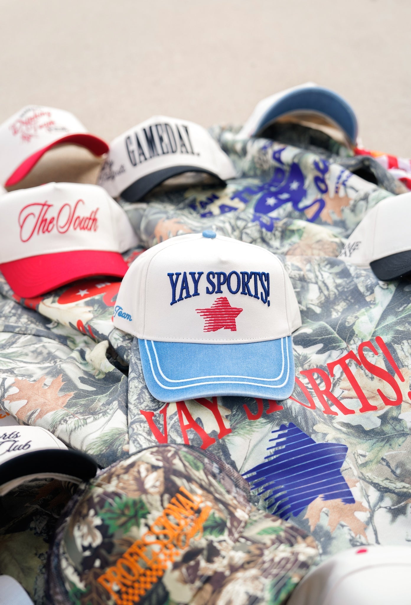 KenzKustomz Yay Sports! - Denim Vintage Trucker Hat