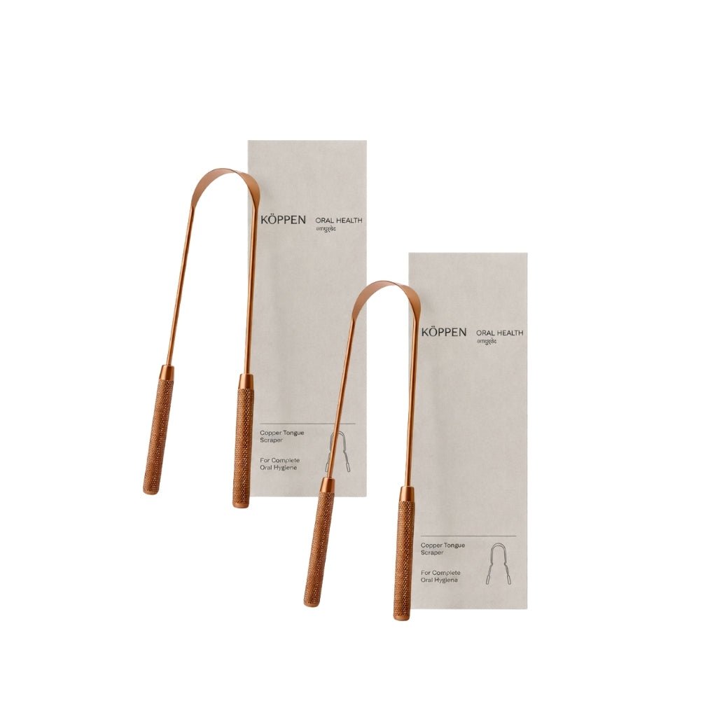 KÖPPEN Pure Copper Tongue Scraper | Fresh Breath & Enhanced Taste