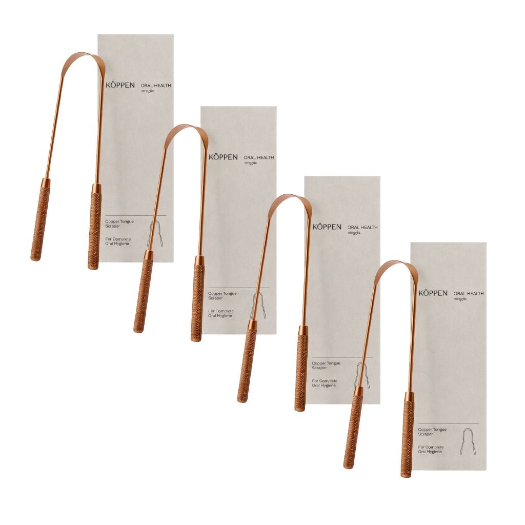 KÖPPEN Pure Copper Tongue Scraper | Fresh Breath & Enhanced Taste