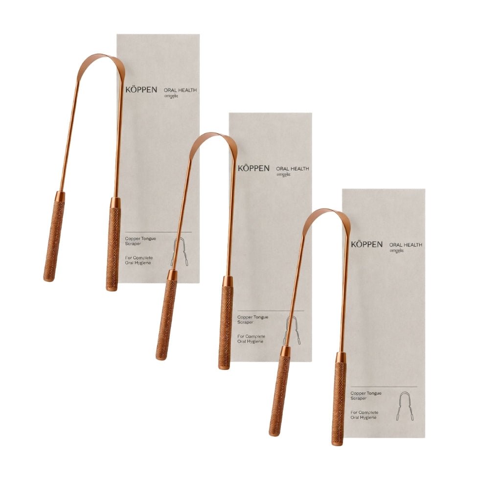 KÖPPEN Pure Copper Tongue Scraper | Fresh Breath & Enhanced Taste