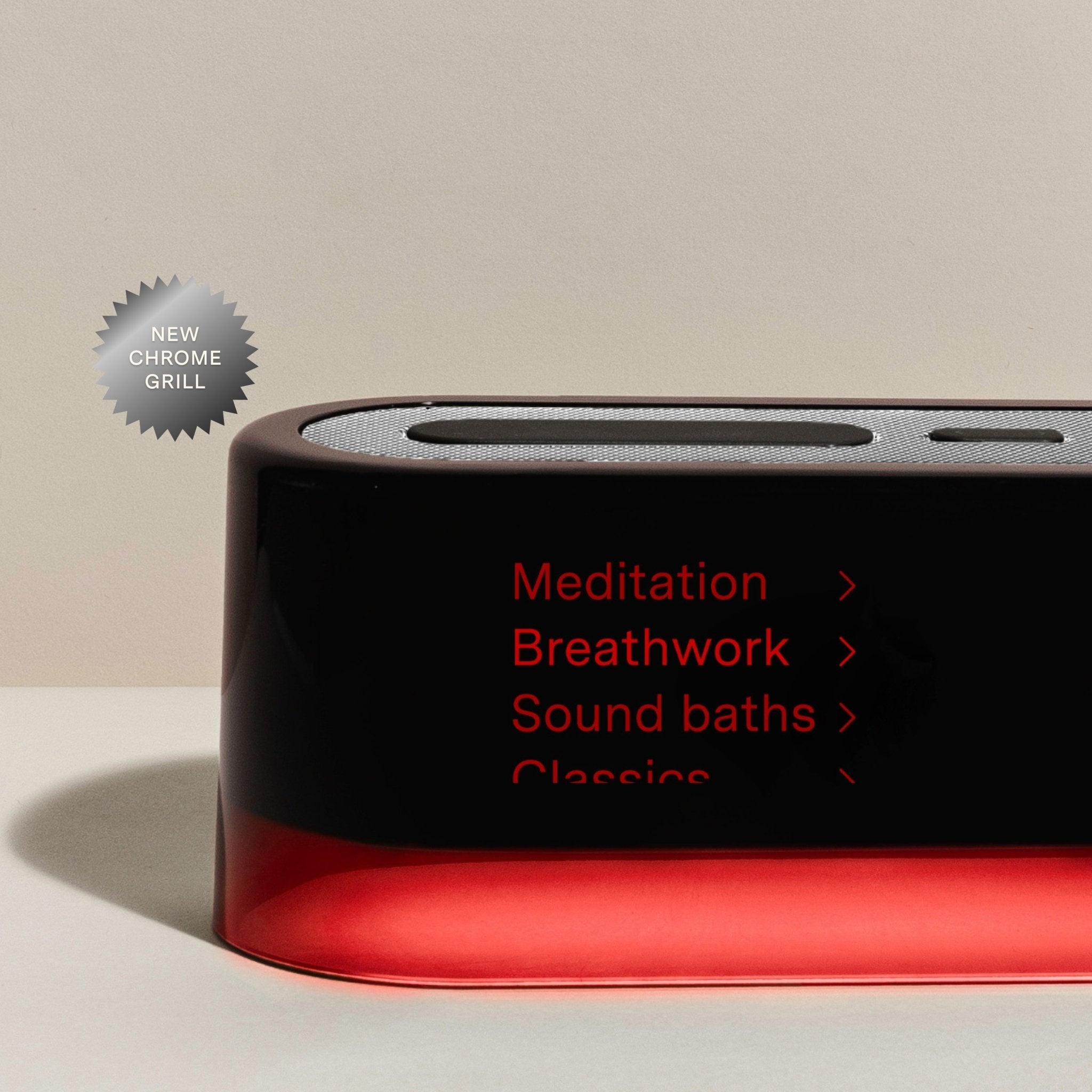 Loftie Red Shell Loftie Clock