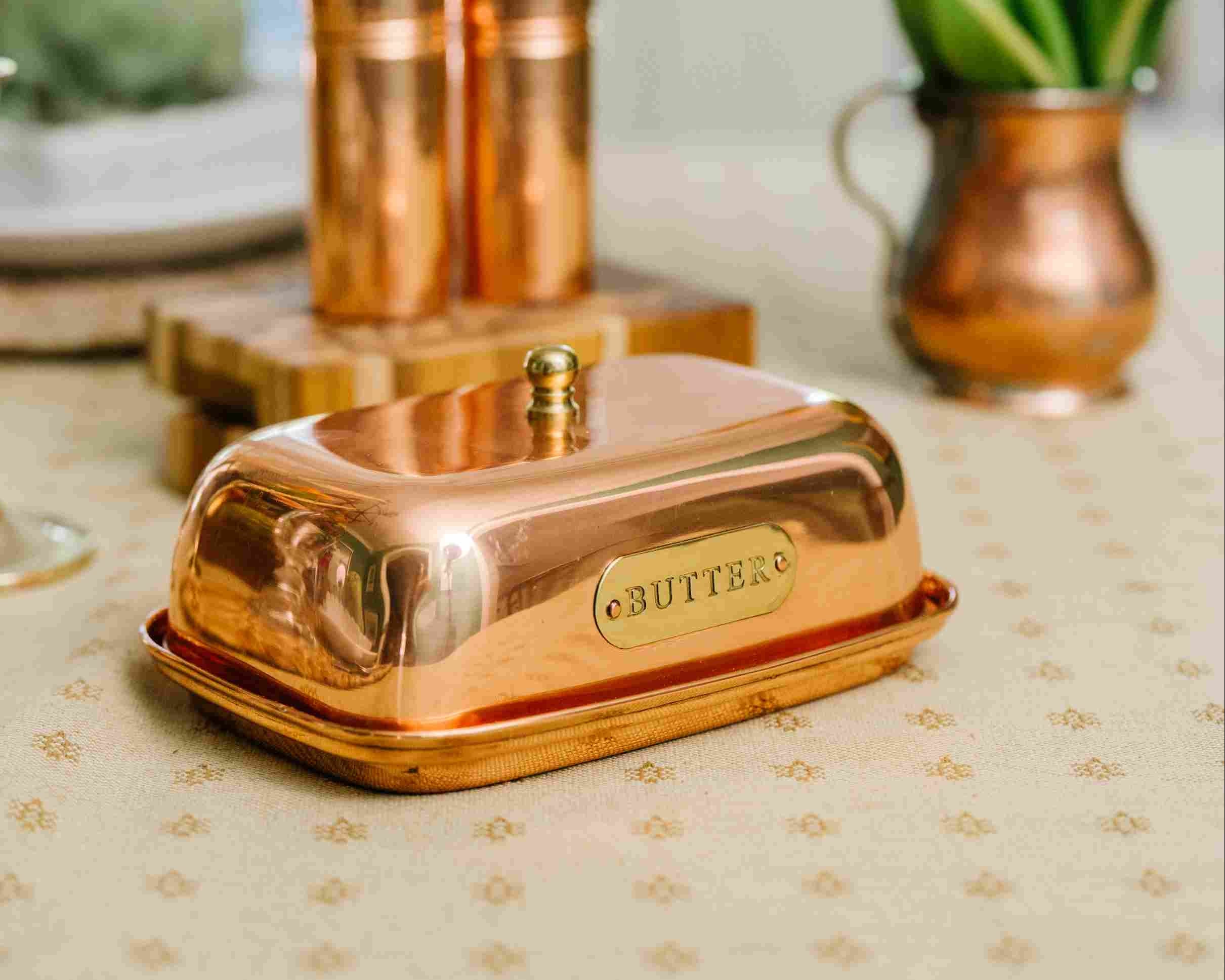 Copper Butter Dish