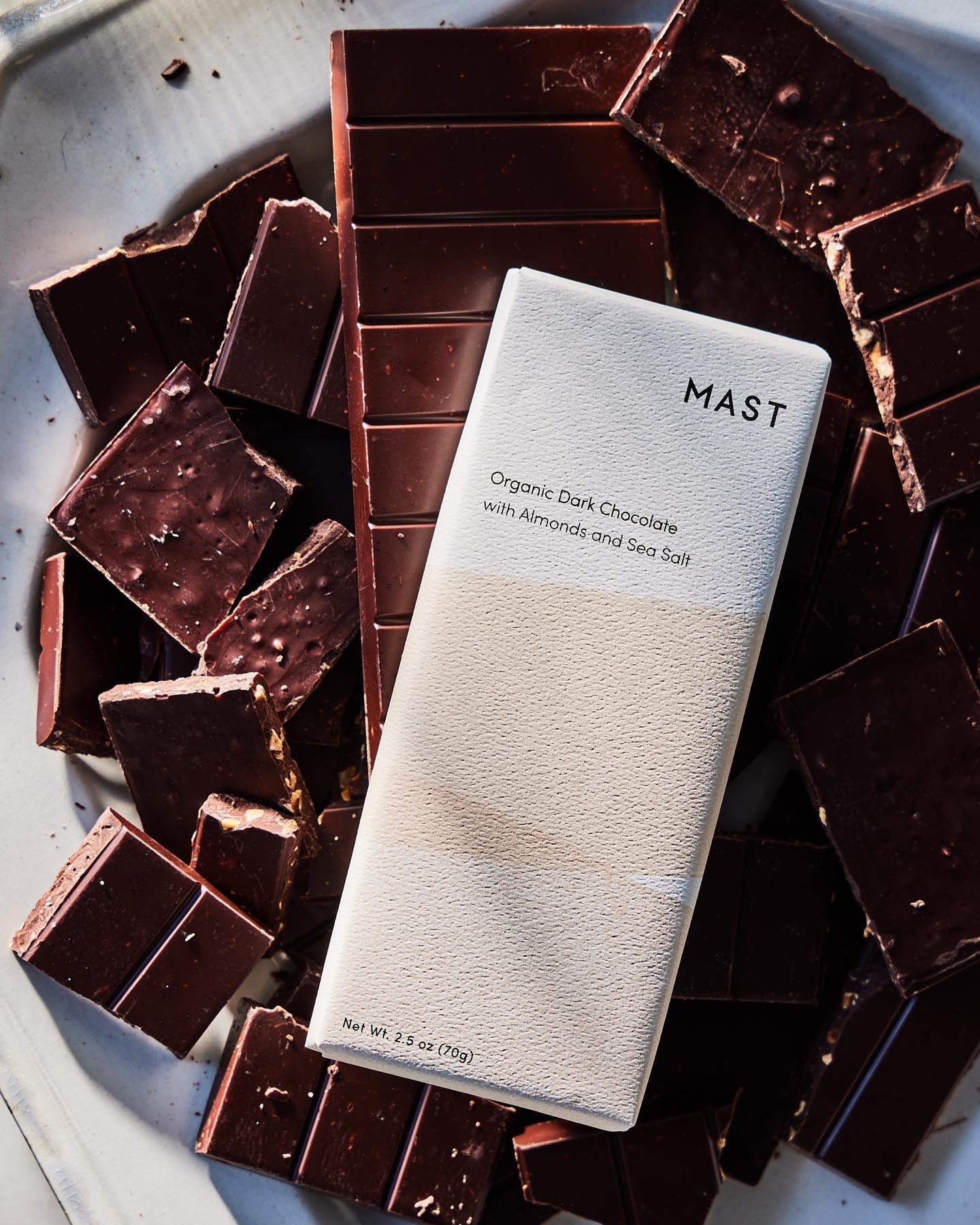 Mast Market Organic Dark Chocolate with Almonds and Sea Salt
