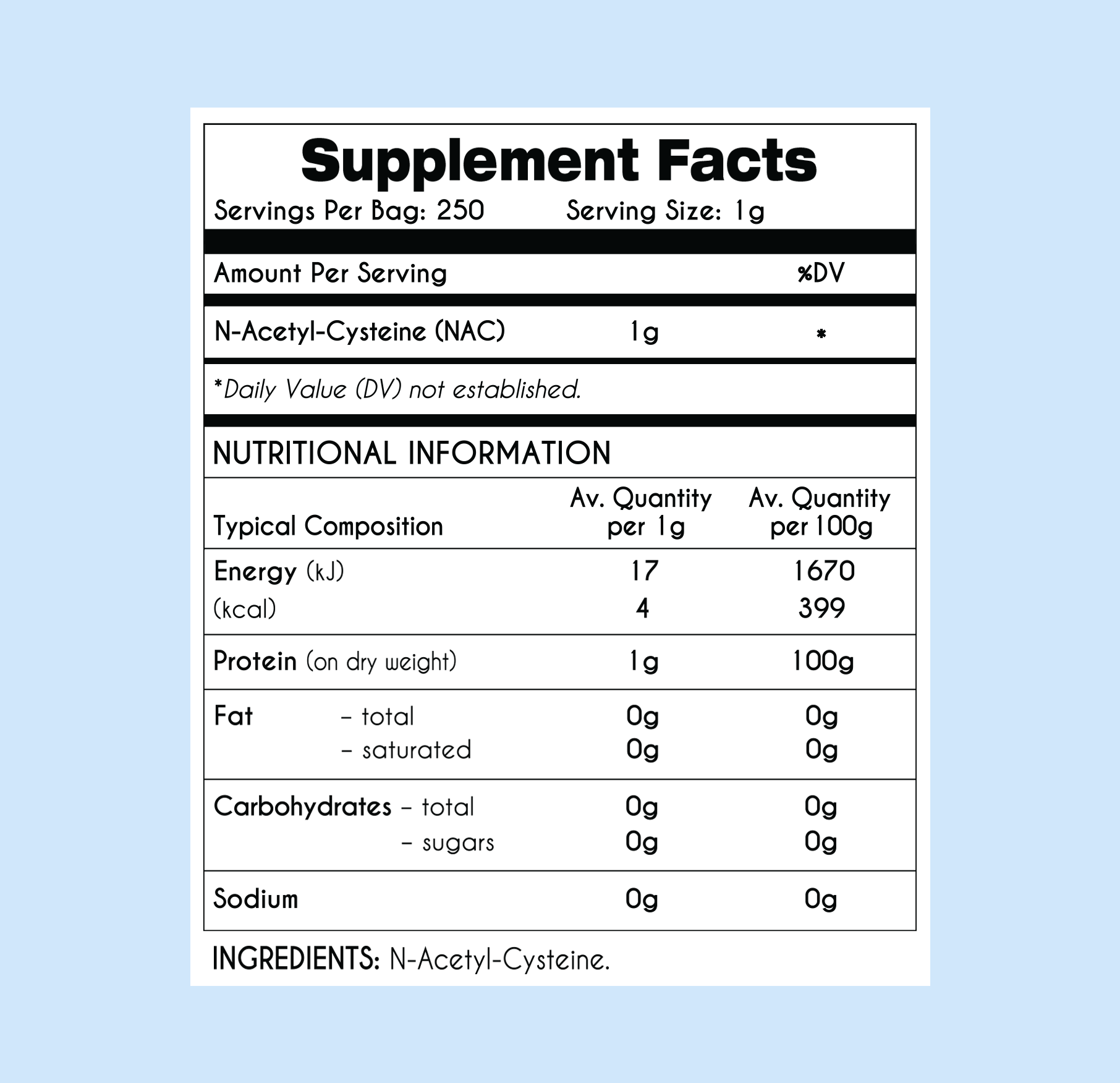 mybrainco - us NAC POWDER