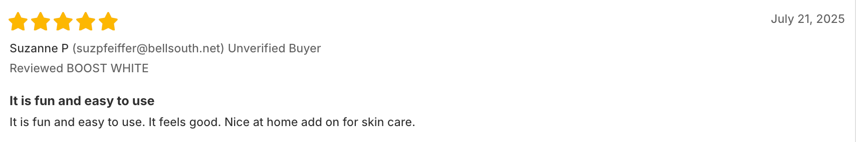 MYSKINBUDDY BOOST WHITE