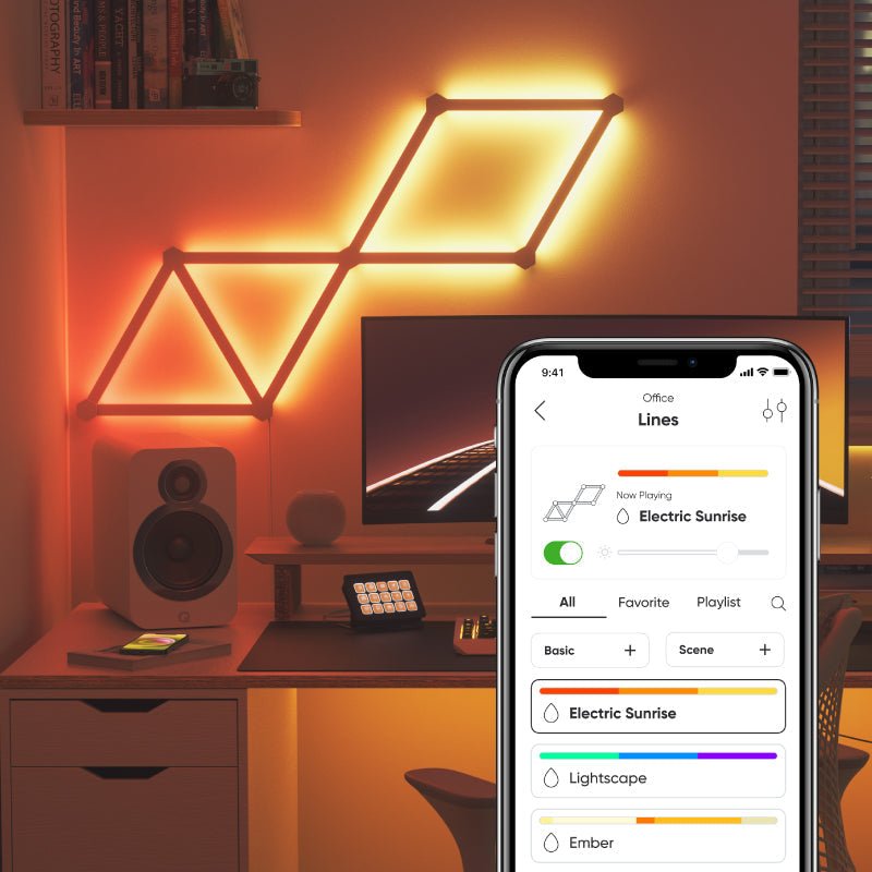 Nanoleaf Shop USA Lines 60 Degrees Smarter Kit (39 Lines)