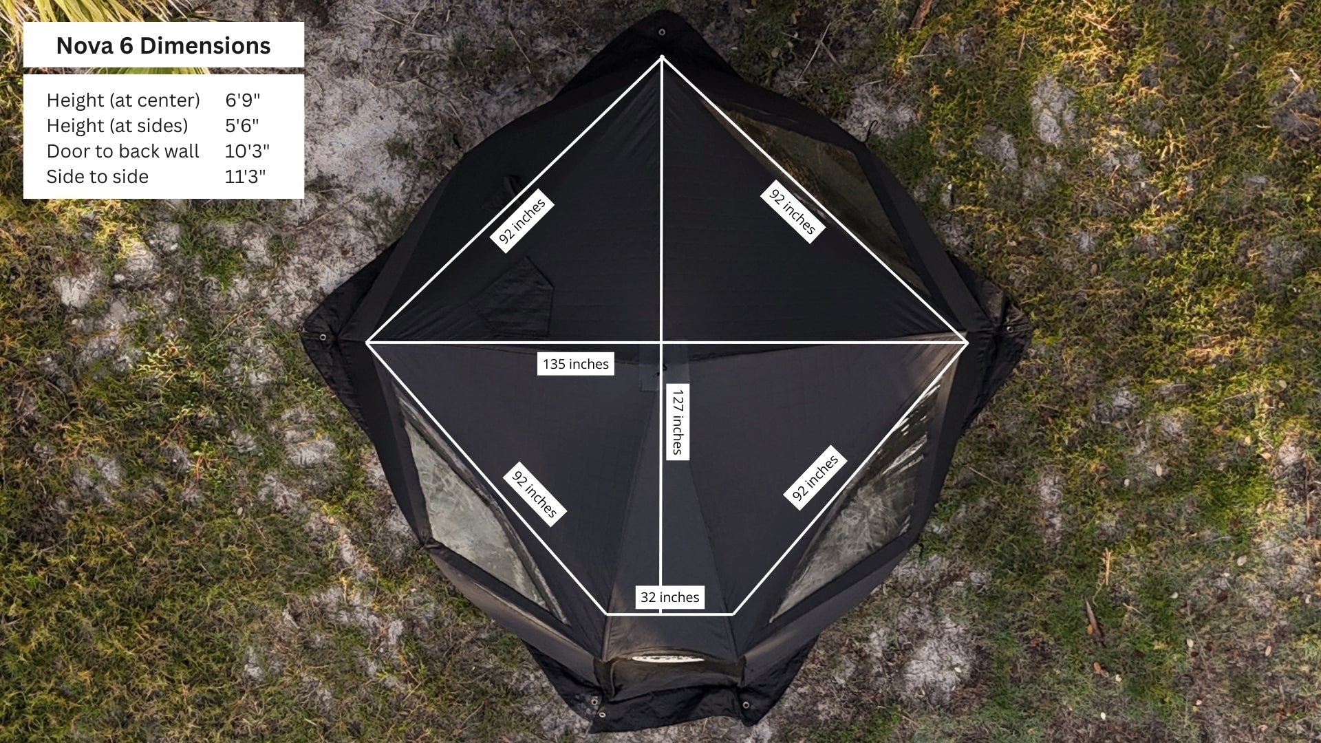 North Shore Sauna Nova 6 Sauna Tent Starter Package (6 - person)