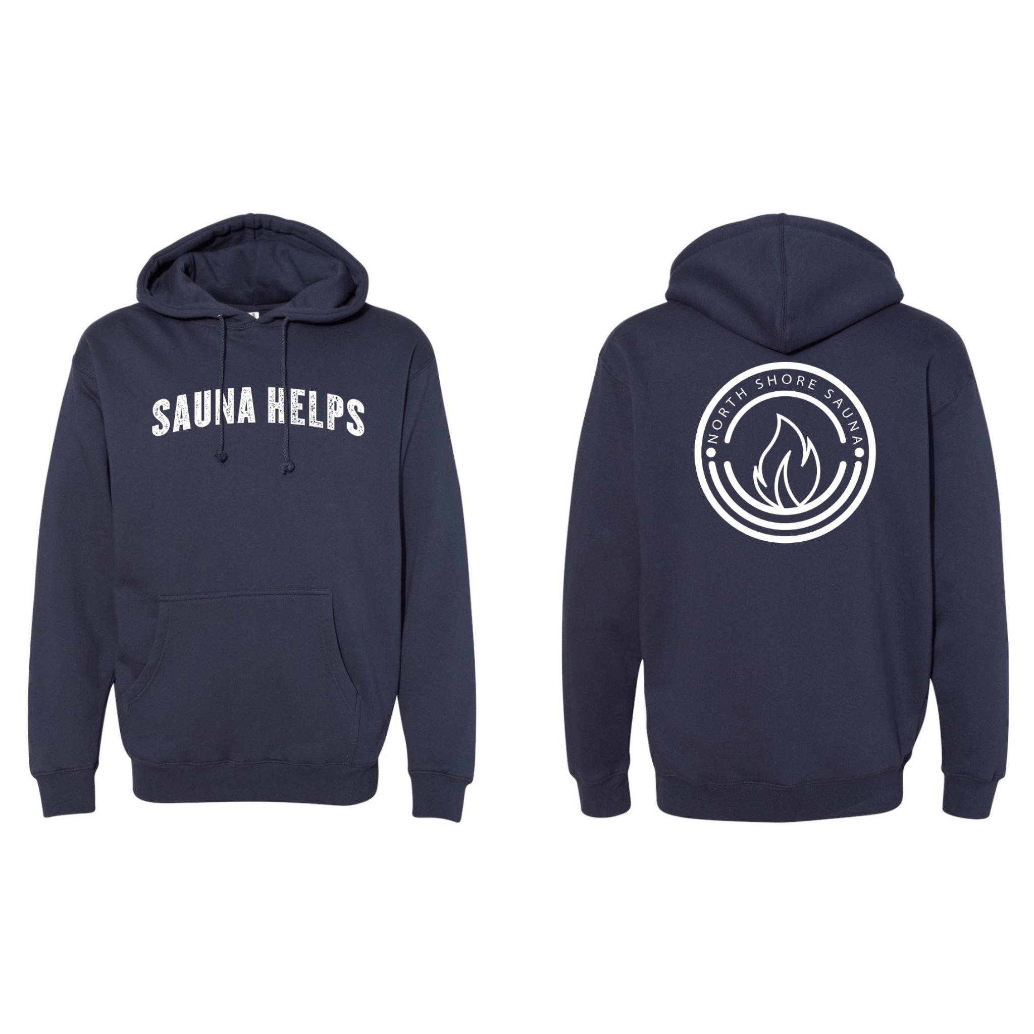 North Shore Sauna Slate Blue Sauna Helps Hoodie