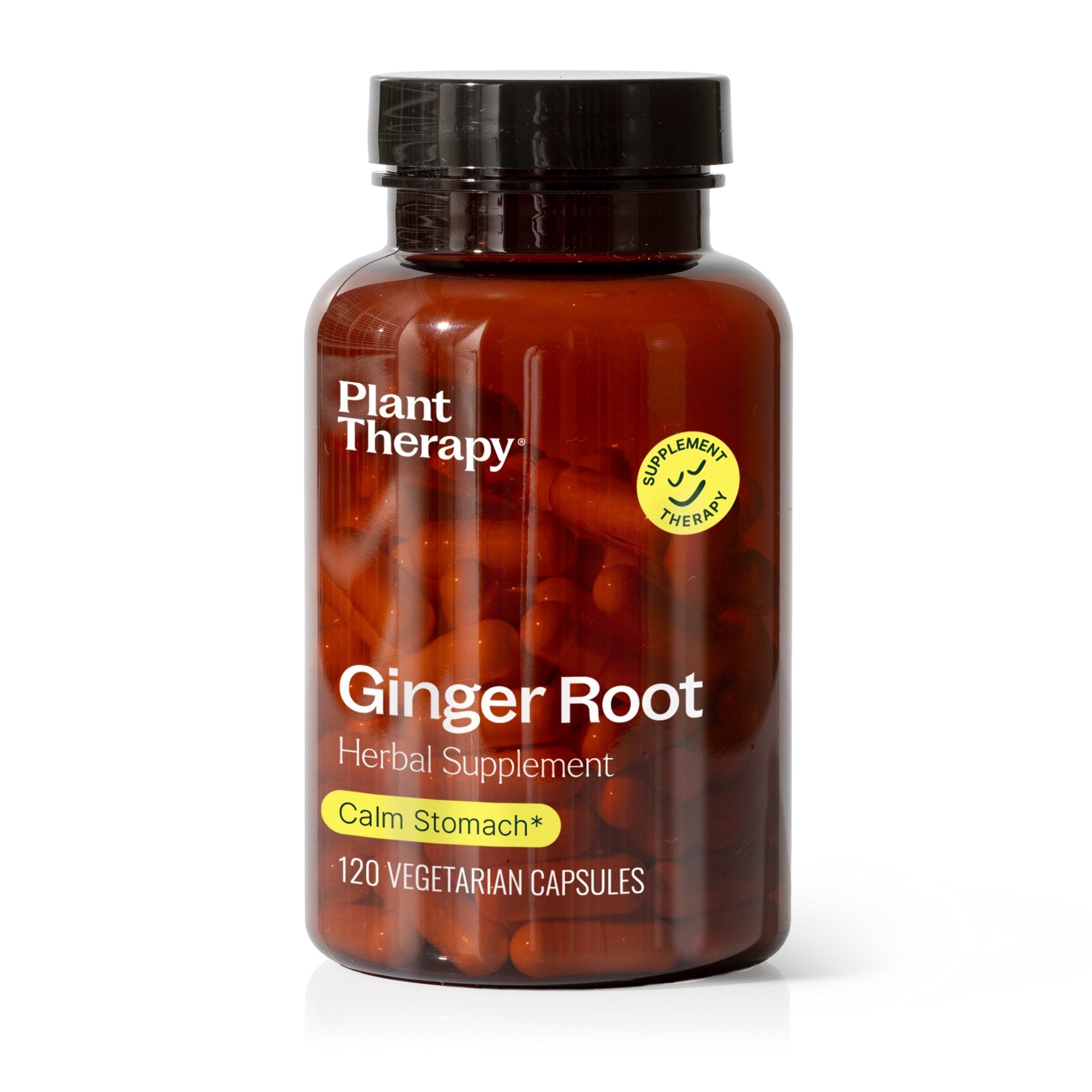 Plant Therapy Ginger Root Herbal Supplement - 120 Capsules