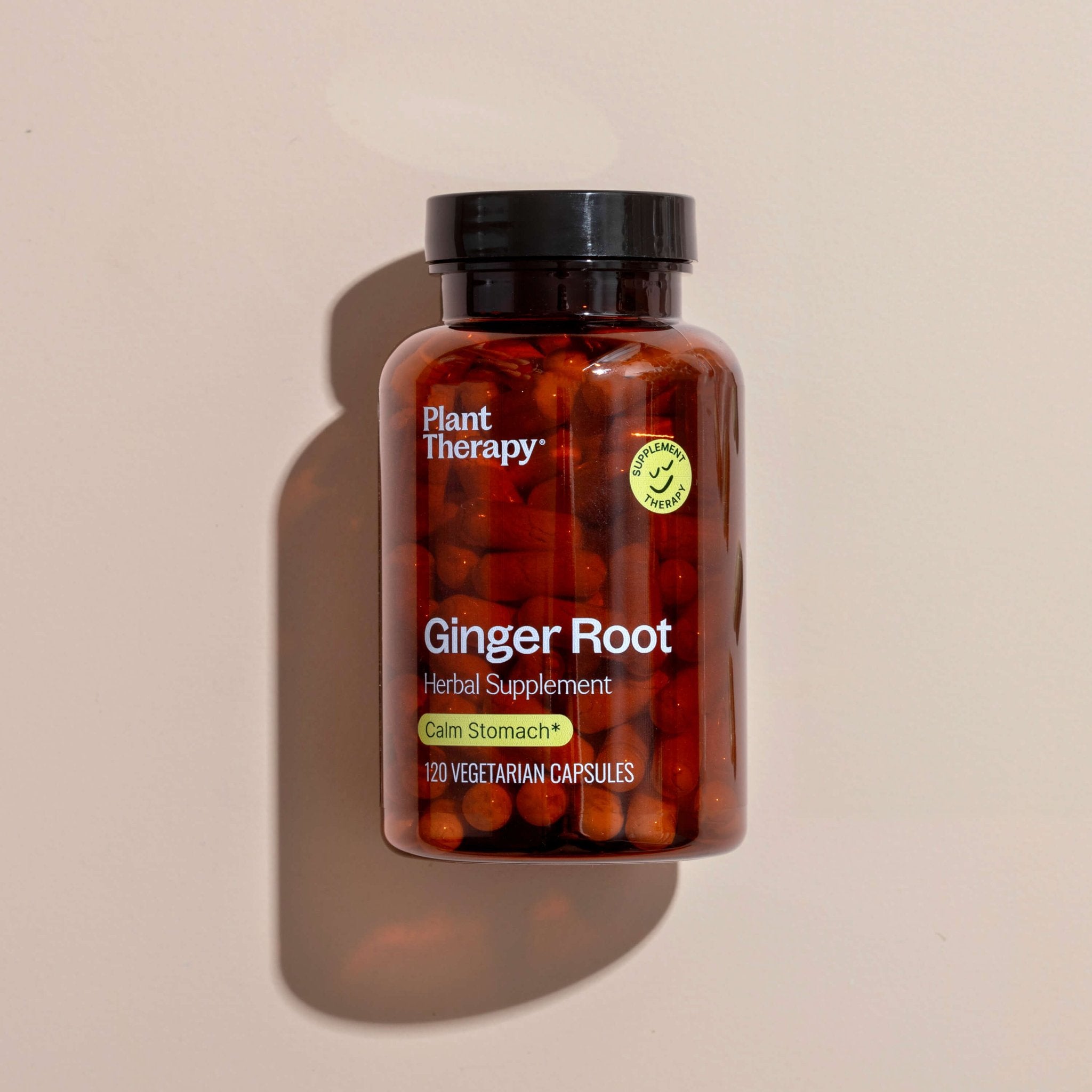 Plant Therapy Ginger Root Herbal Supplement - 120 Capsules