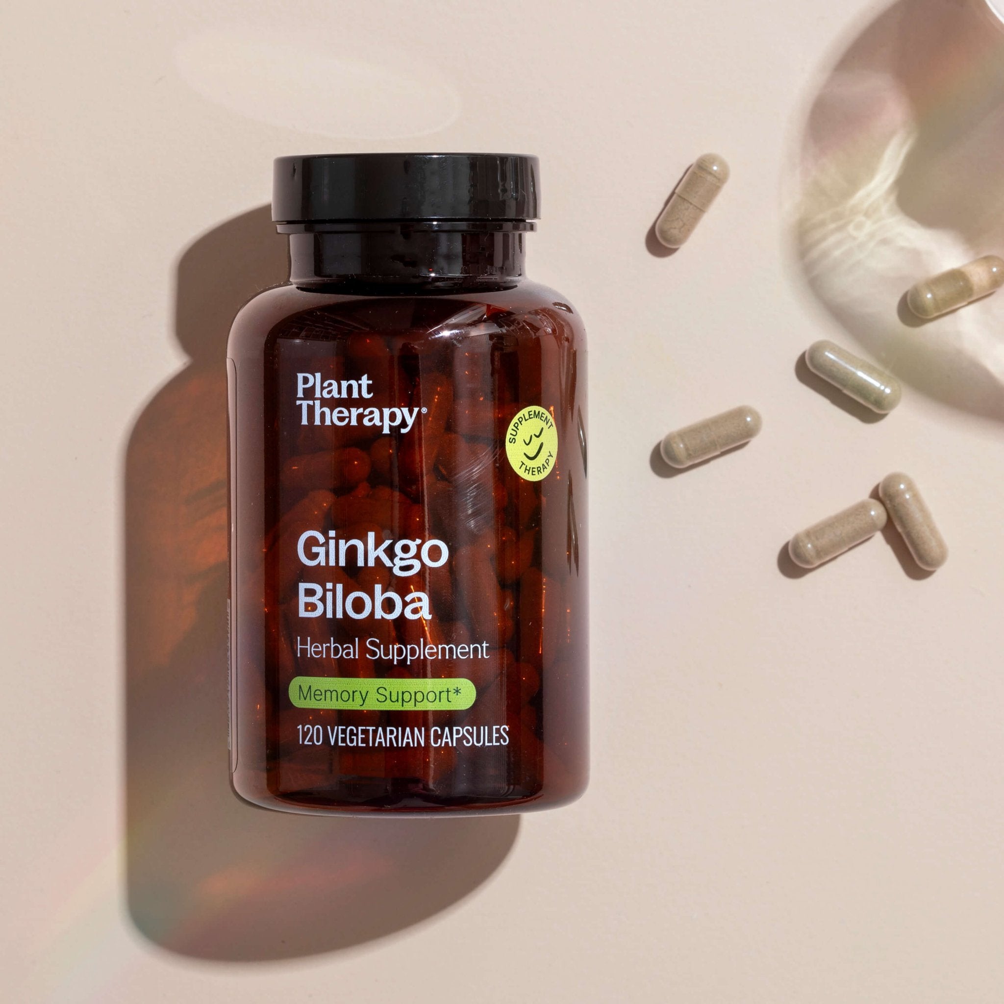 Plant Therapy Ginkgo Biloba Herbal Supplement - 120 Capsules