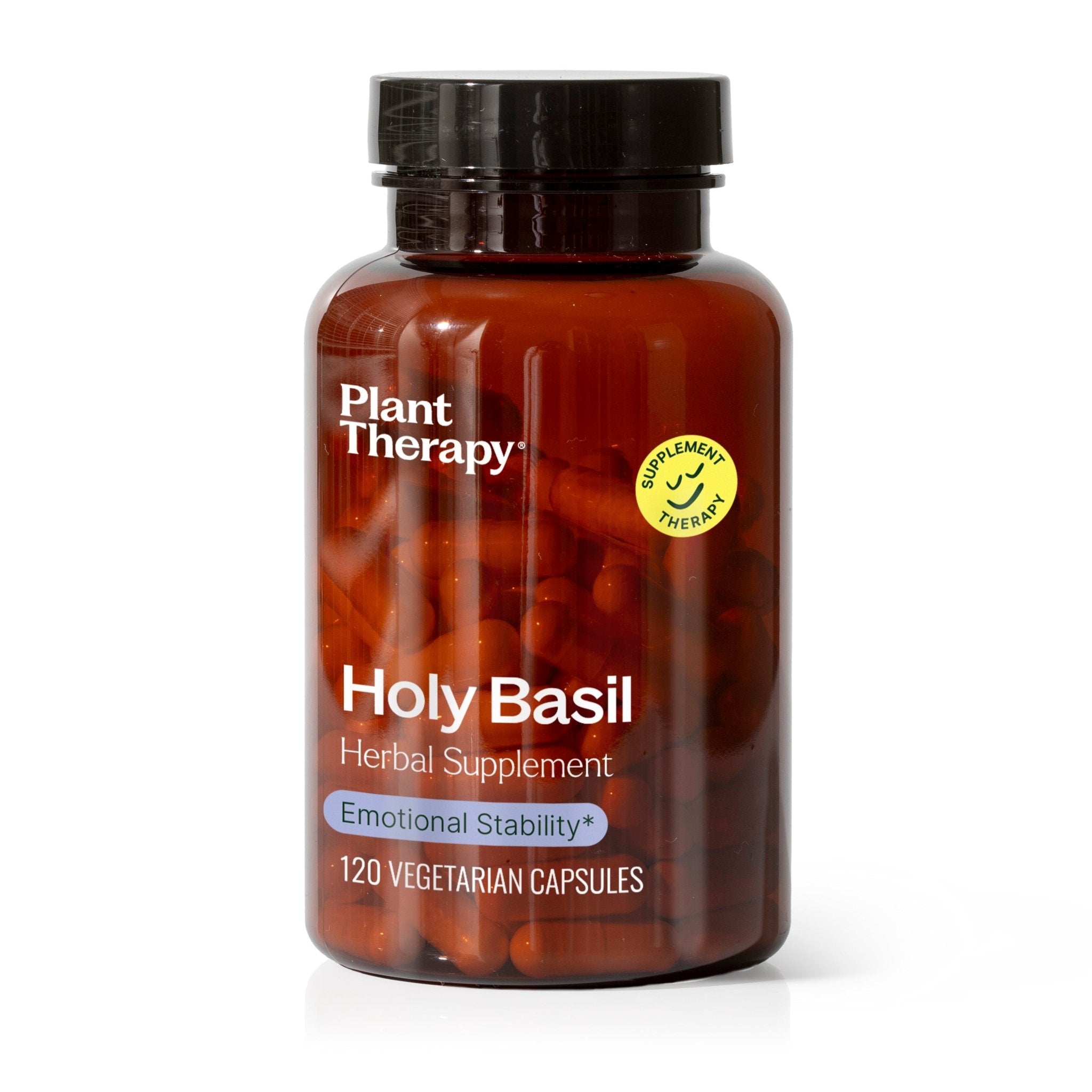 Plant Therapy Holy Basil Herbal Supplement - 120 Capsules
