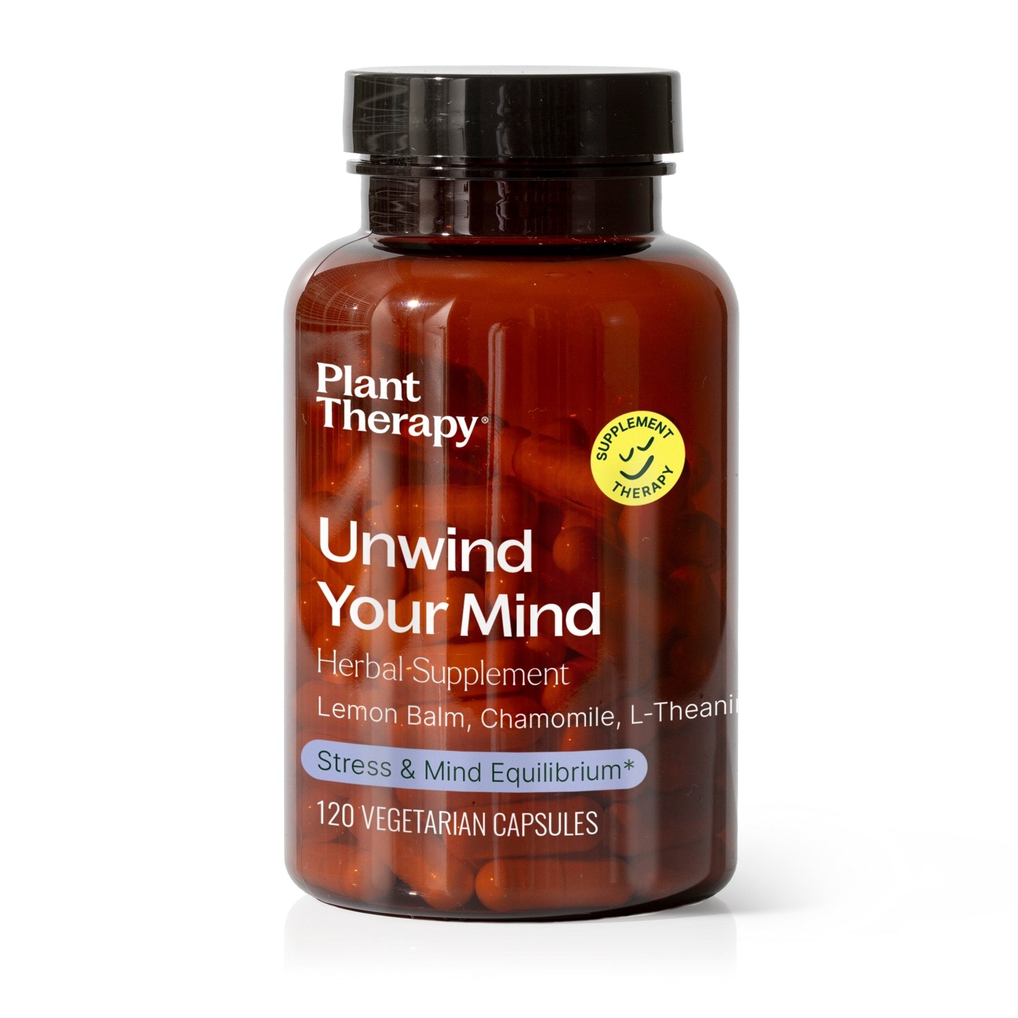 Plant Therapy Unwind Your Mind Herbal Supplement - 120 Capsules