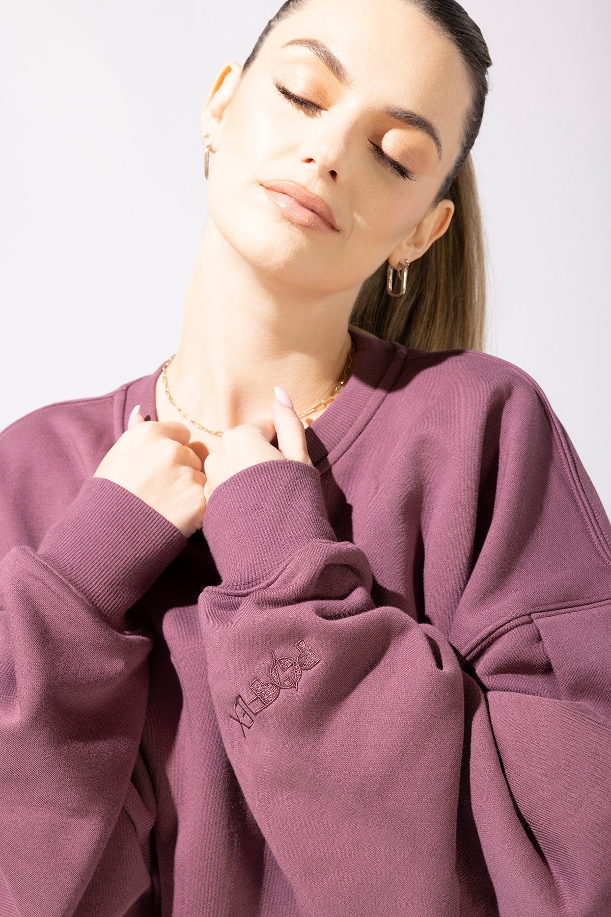 POPFLEX® Brunch Sweater - Merlot