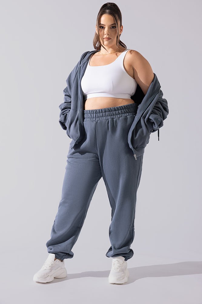 POPFLEX® Cloud Rollover Sweatpant - Denim Blue