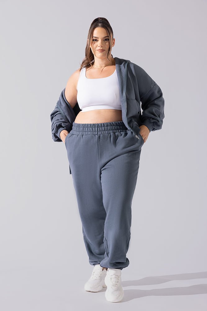 POPFLEX® Cloud Rollover Sweatpant - Denim Blue