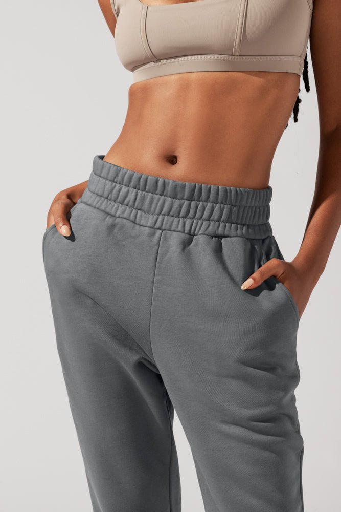 POPFLEX® Cloud Rollover Sweatpant - Smoke