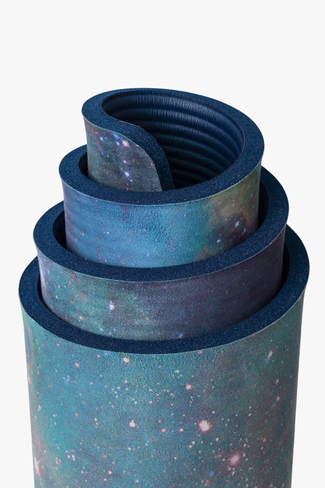 POPFLEX® CloudCushion Vegan Suede Yoga Mat - Cool Cosmos 0.5" Thick