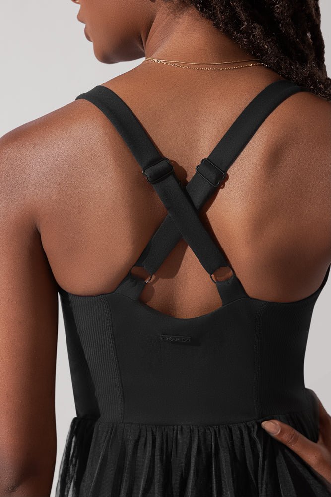 POPFLEX® Corset Pirouette Dress - Black