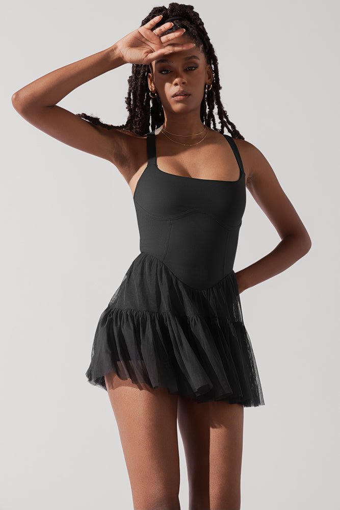 POPFLEX® Corset Pirouette Dress - Black