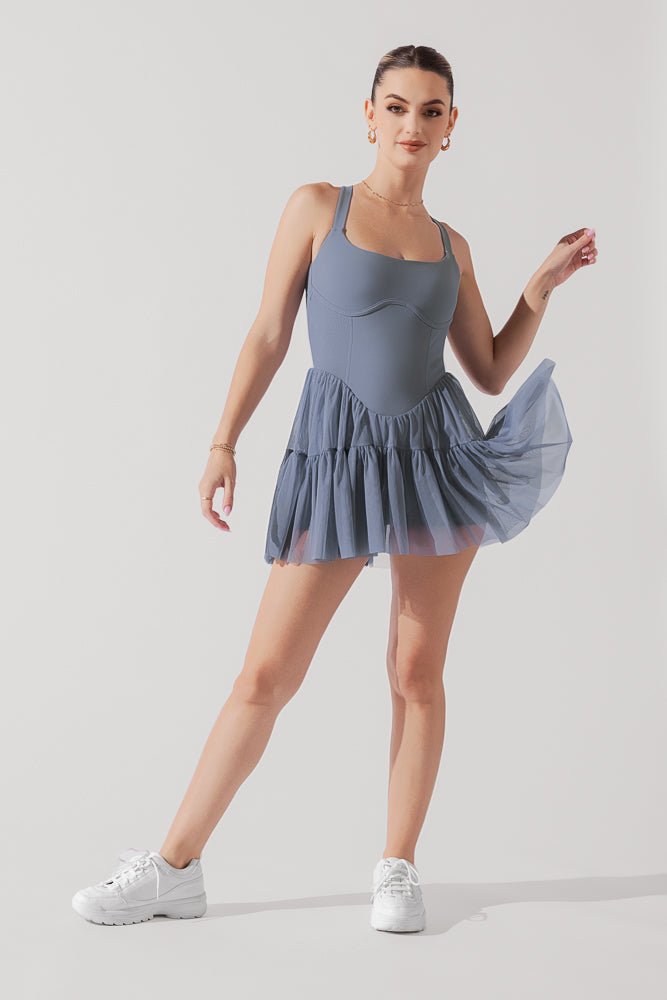 POPFLEX® Corset Pirouette Dress - Blue Mist